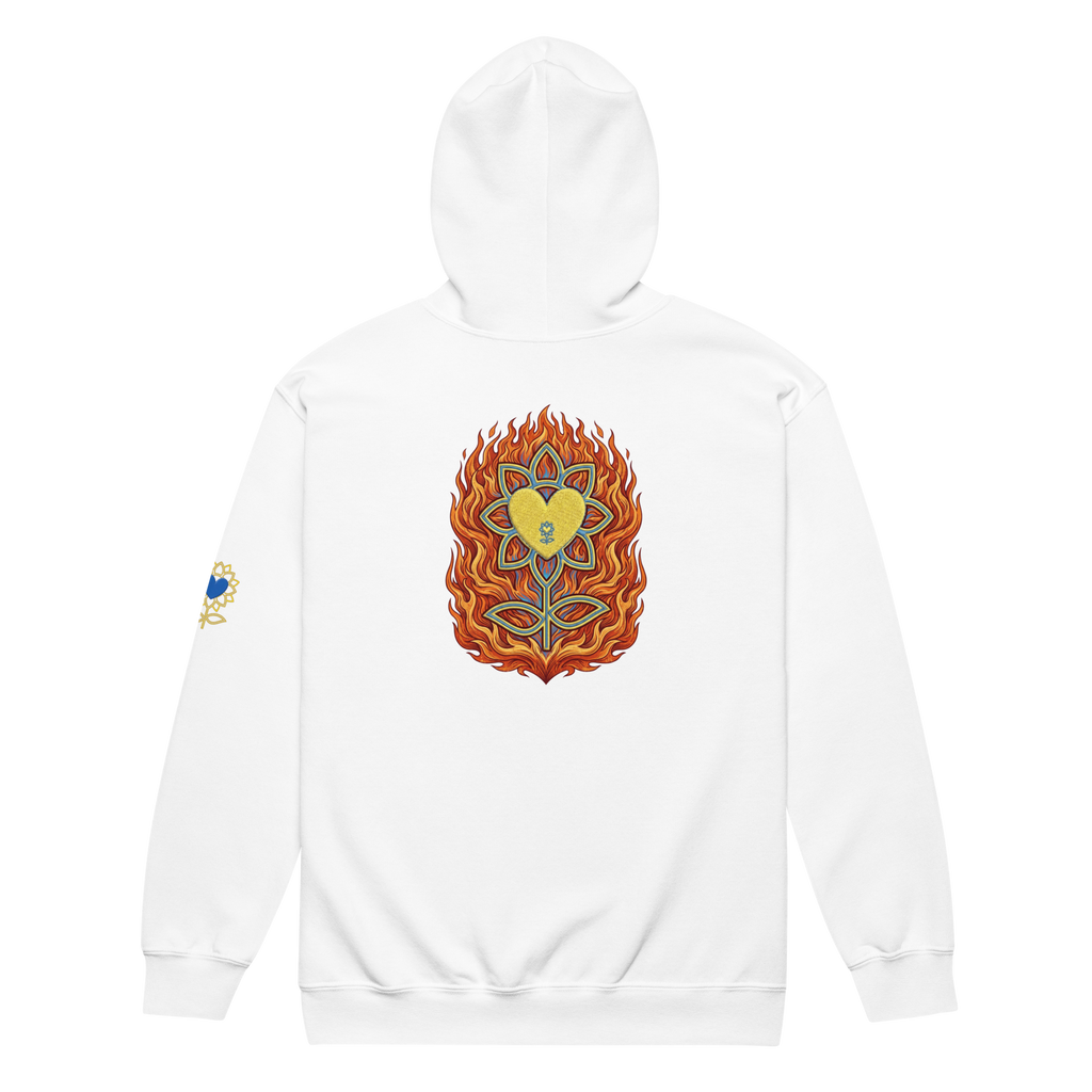 Alivwood4Symbols Unisex heavy blend zip hoodie - Alivwood