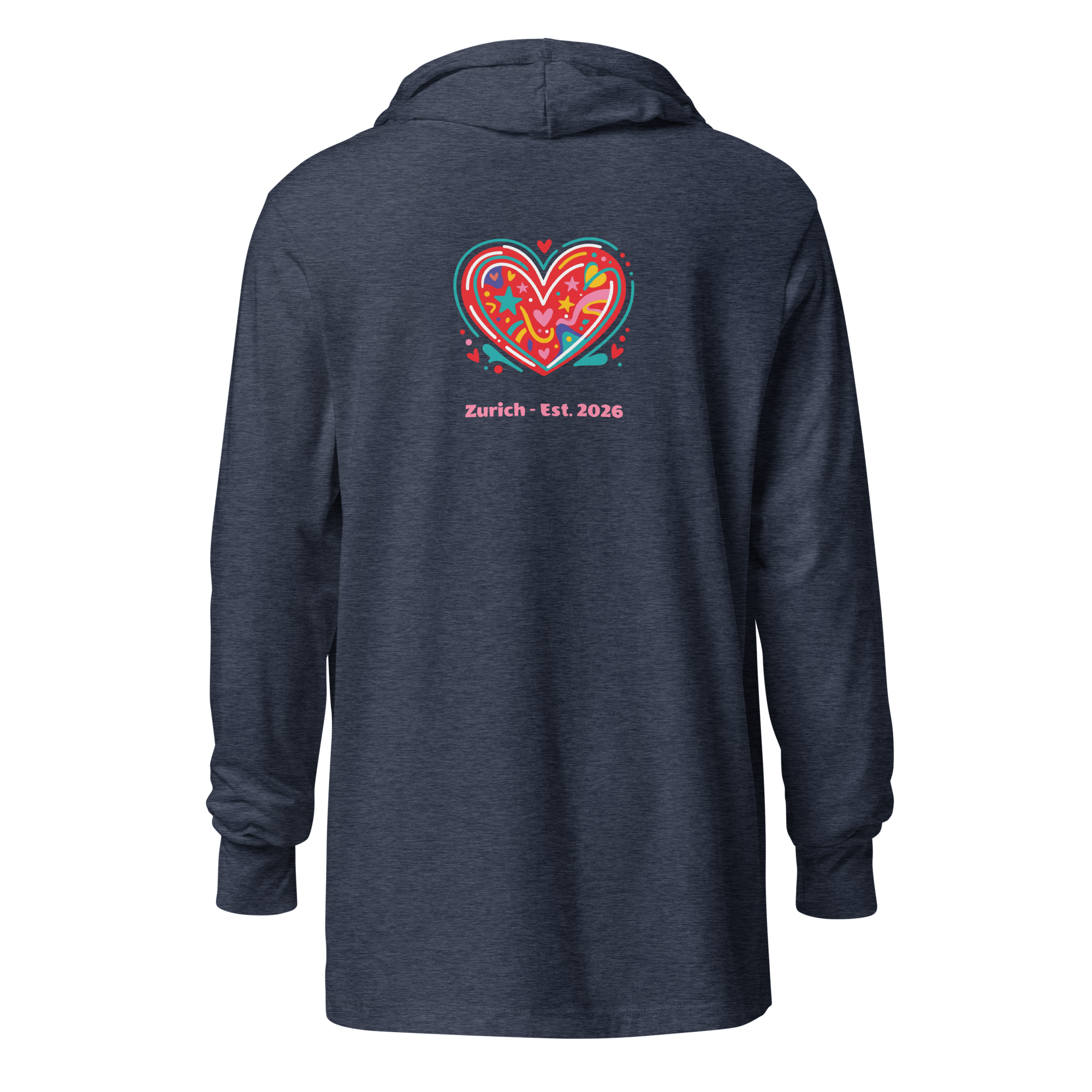 Alivwood Big Heart Hooded Long-Sleeve Tee - Alivwood