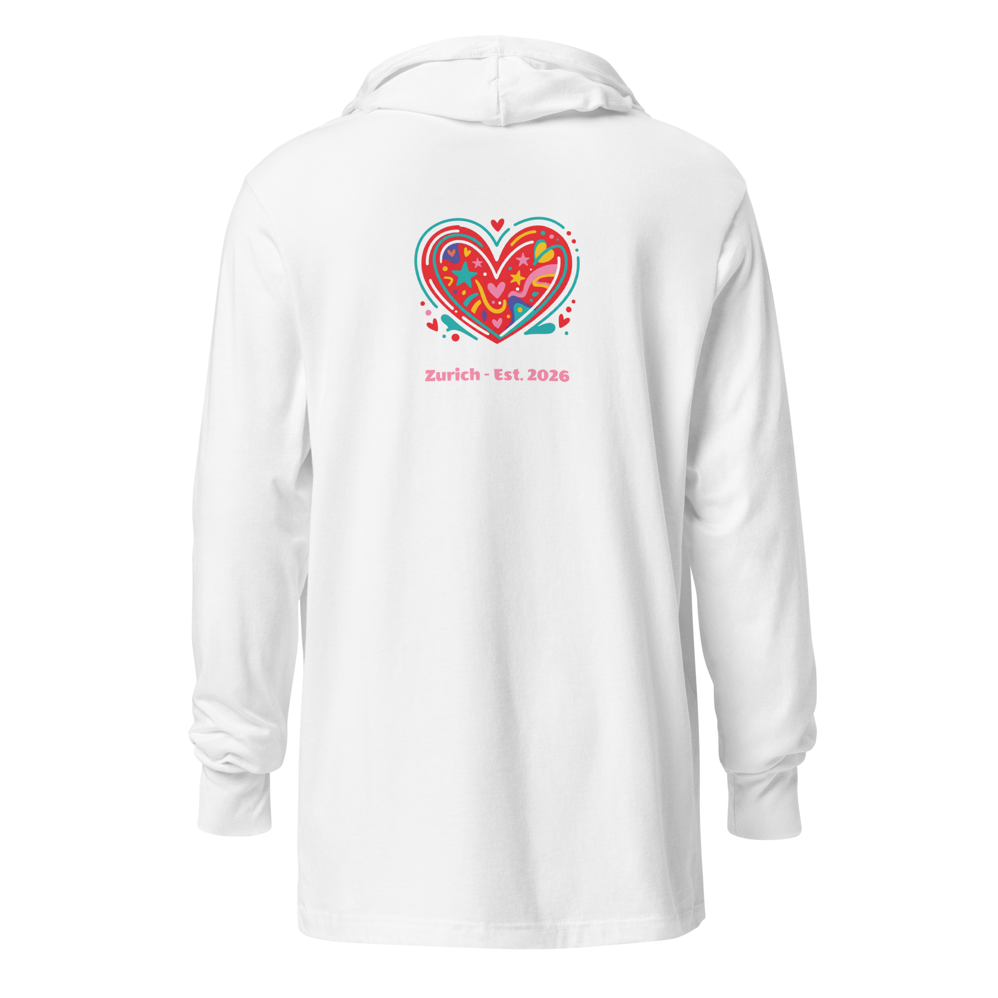Alivwood Big Heart Hooded Long-Sleeve Tee - Alivwood