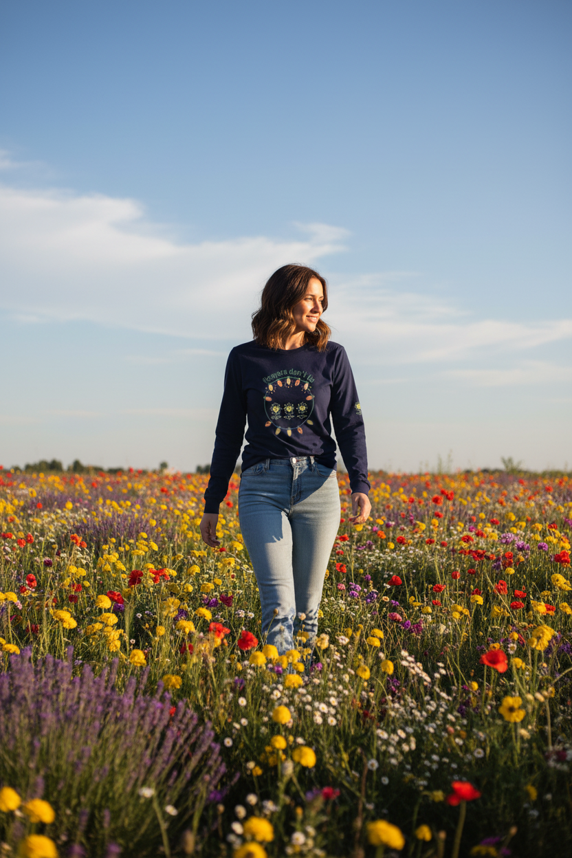 FlowersDontLie Unisex Long Sleeve Tee - Alivwood