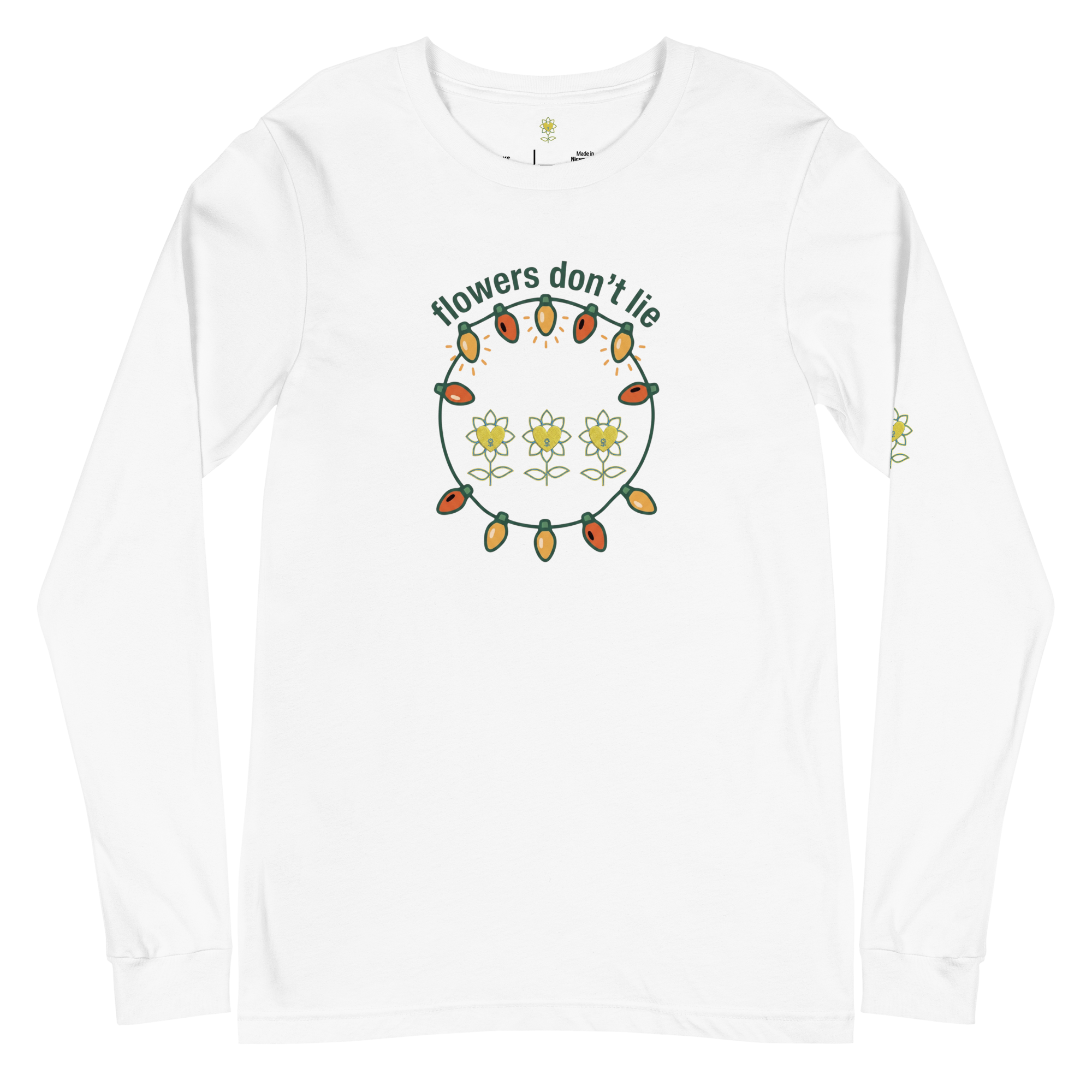 FlowersDontLie Unisex Long Sleeve Tee - Alivwood