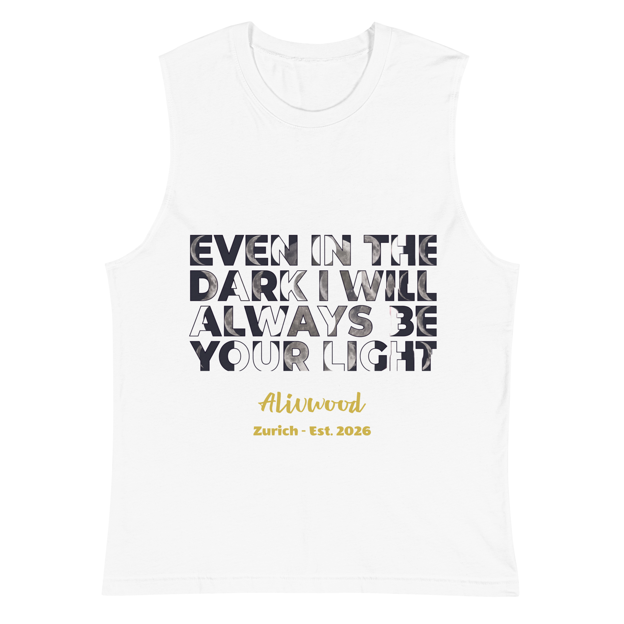 Dark and Light Muscle Shirt - Alivwood