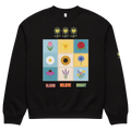 Flower Matrix Oversized heavyweight sweatshirt - Alivwood