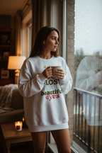 I Got Lost Oversized heavyweight sweatshirt - Alivwood