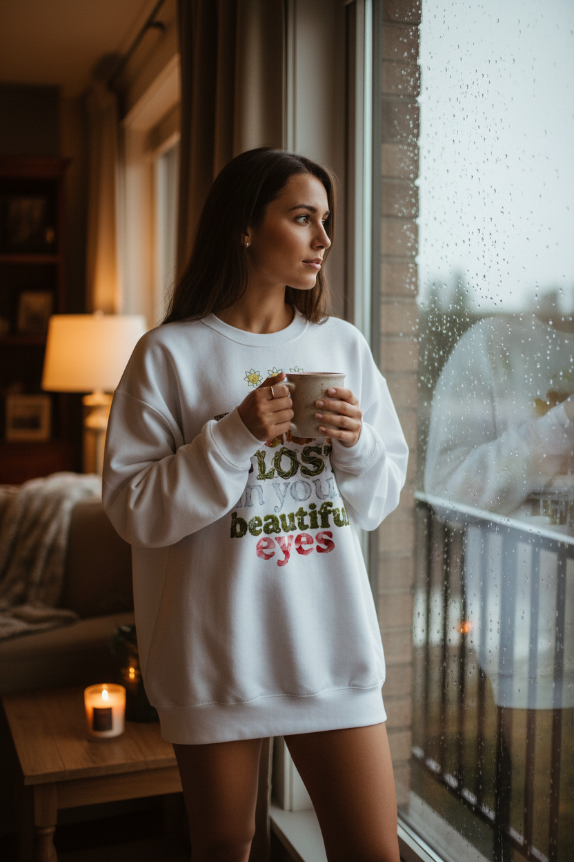 I Got Lost Oversized heavyweight sweatshirt - Alivwood