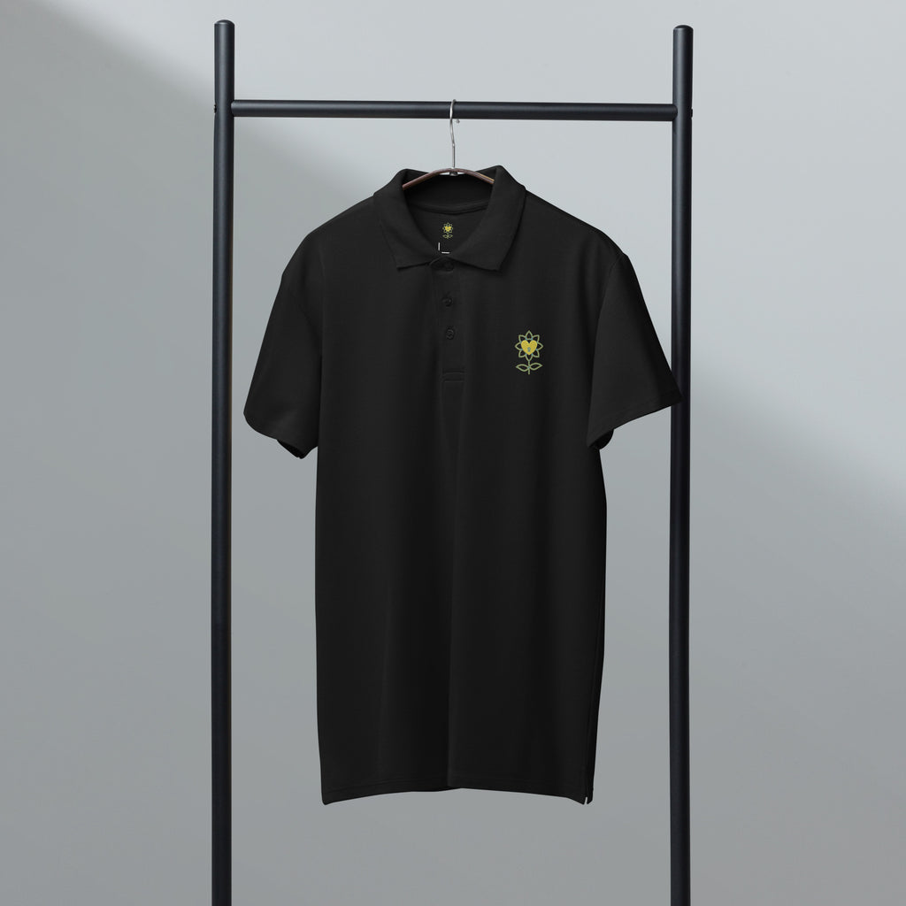 FlowersTOC Premium pique polo shirt - Alivwood