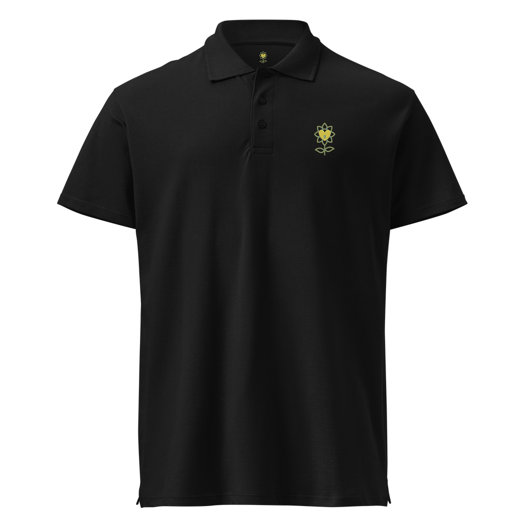 MoonFlower Premium pique polo shirt - Alivwood