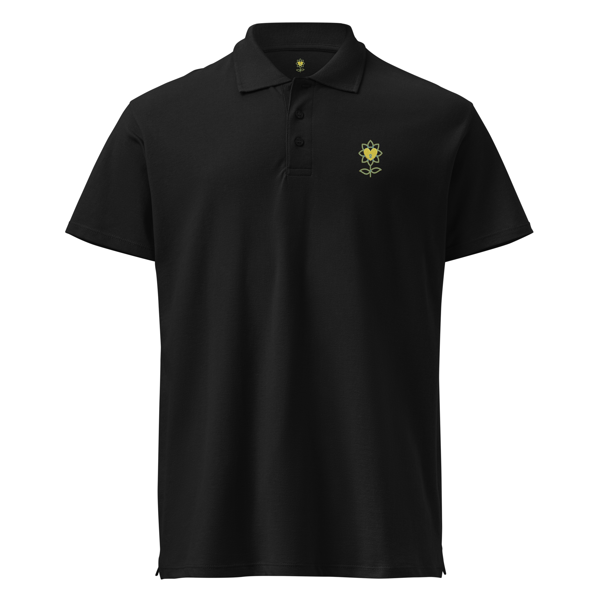 MoonFlower Premium pique polo shirt - Alivwood