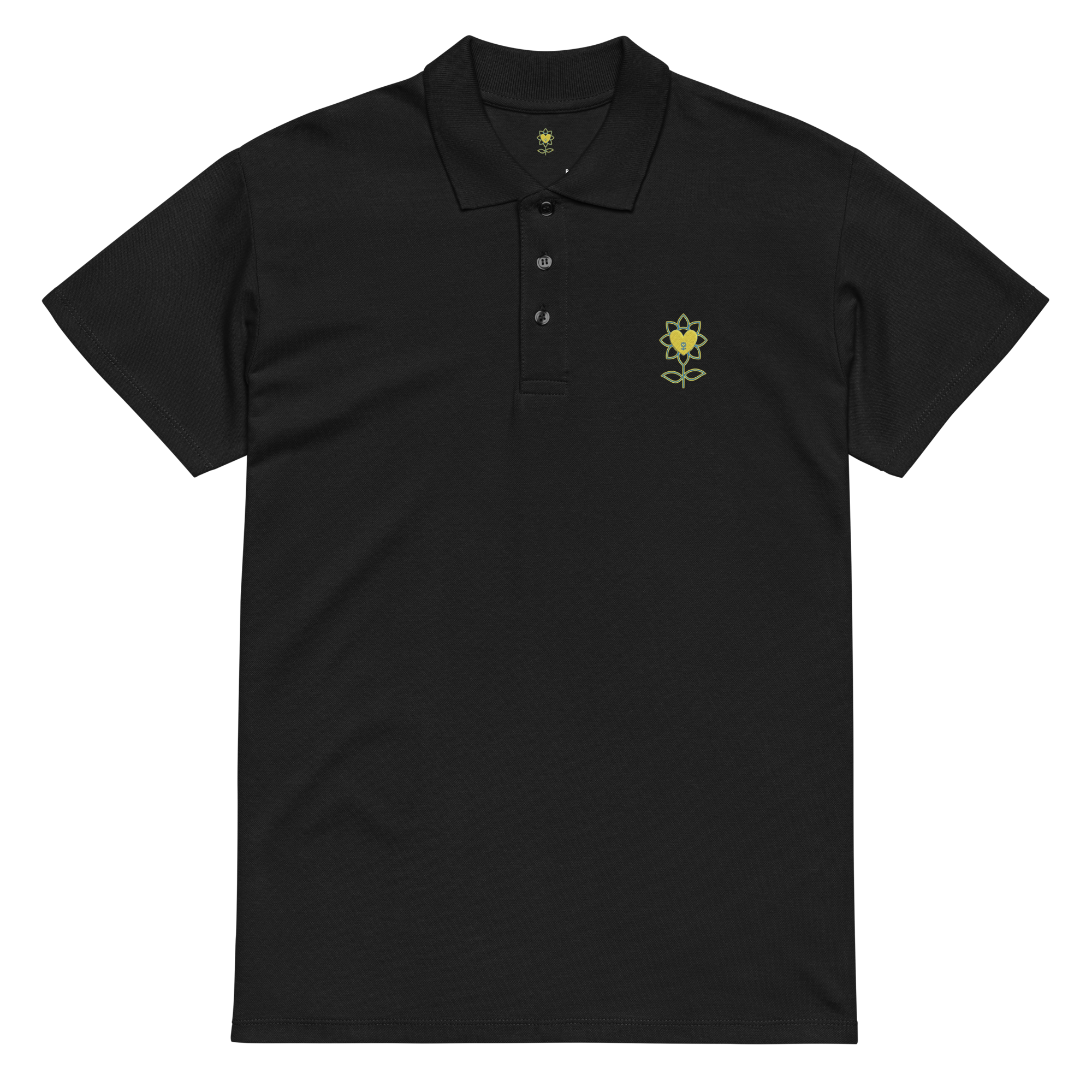 MoonFlower Premium pique polo shirt - Alivwood