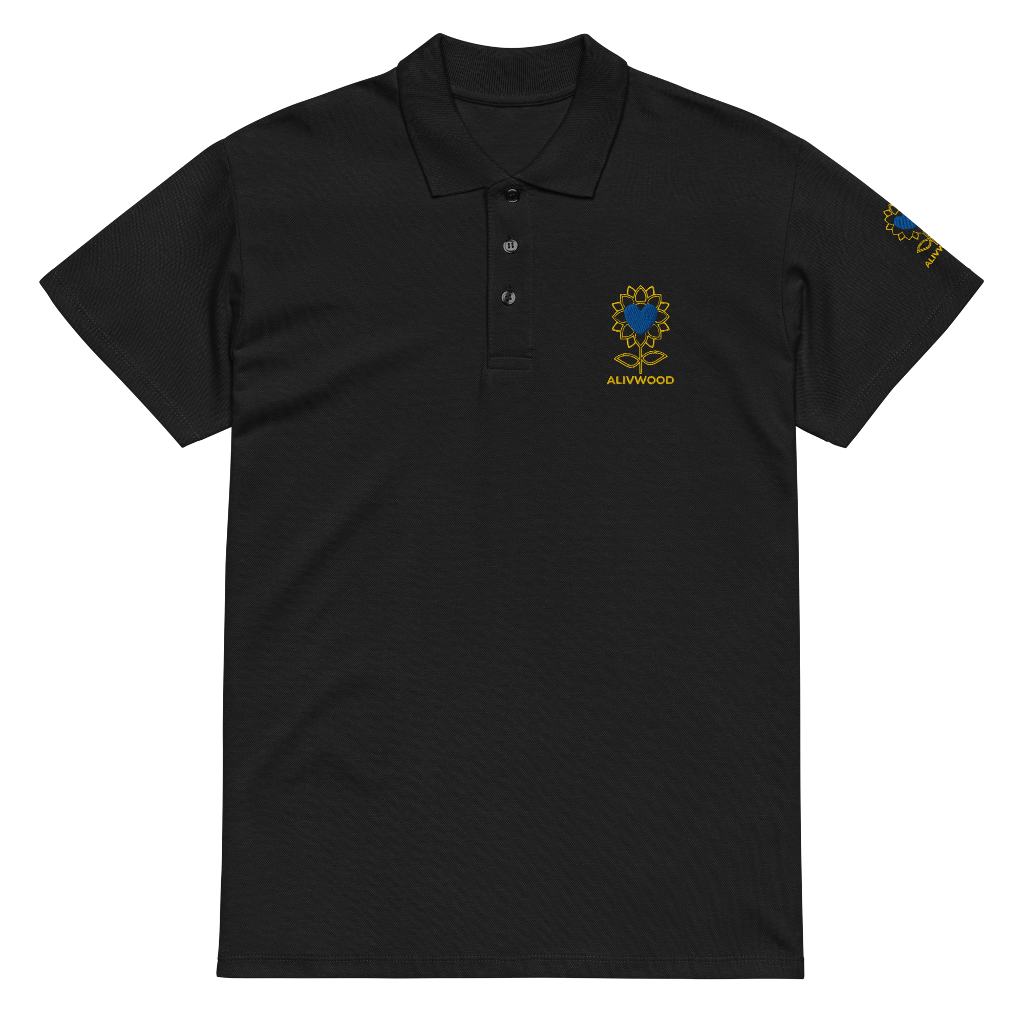 Alivwood Sunflower Polo — Embroidery Edition - Alivwood