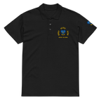 BloomBelieveBright Embroidery Edition Premium pique polo shirt - Alivwood