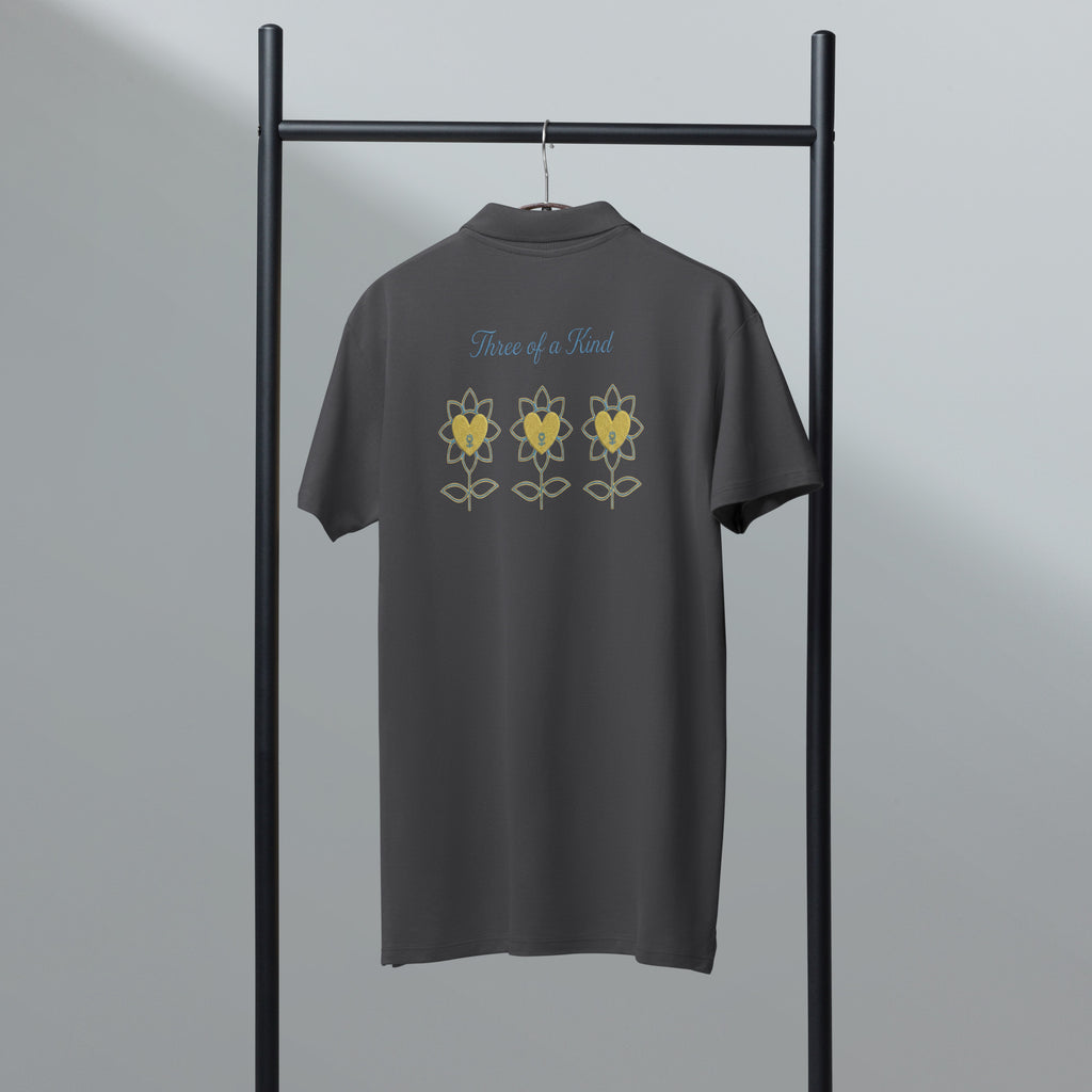 FlowersTOC Premium pique polo shirt - Alivwood