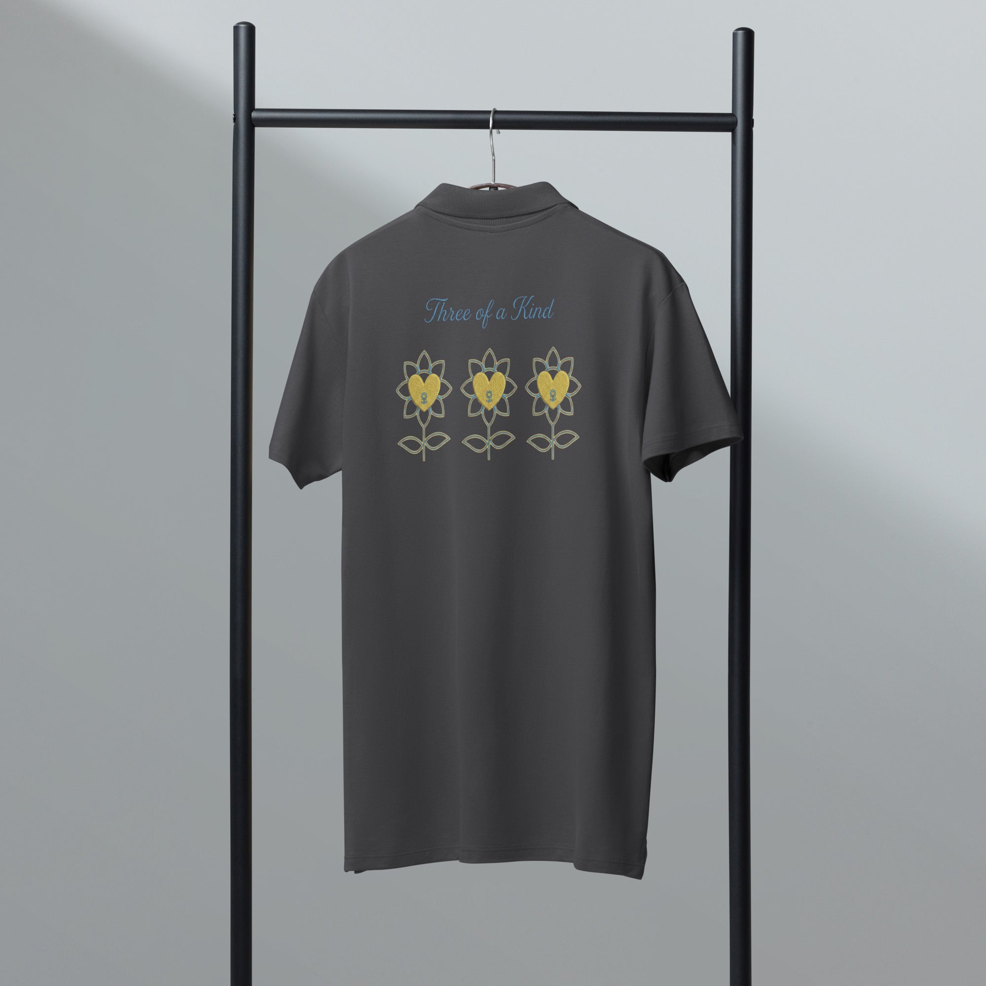 FlowersTOC Premium pique polo shirt - Alivwood