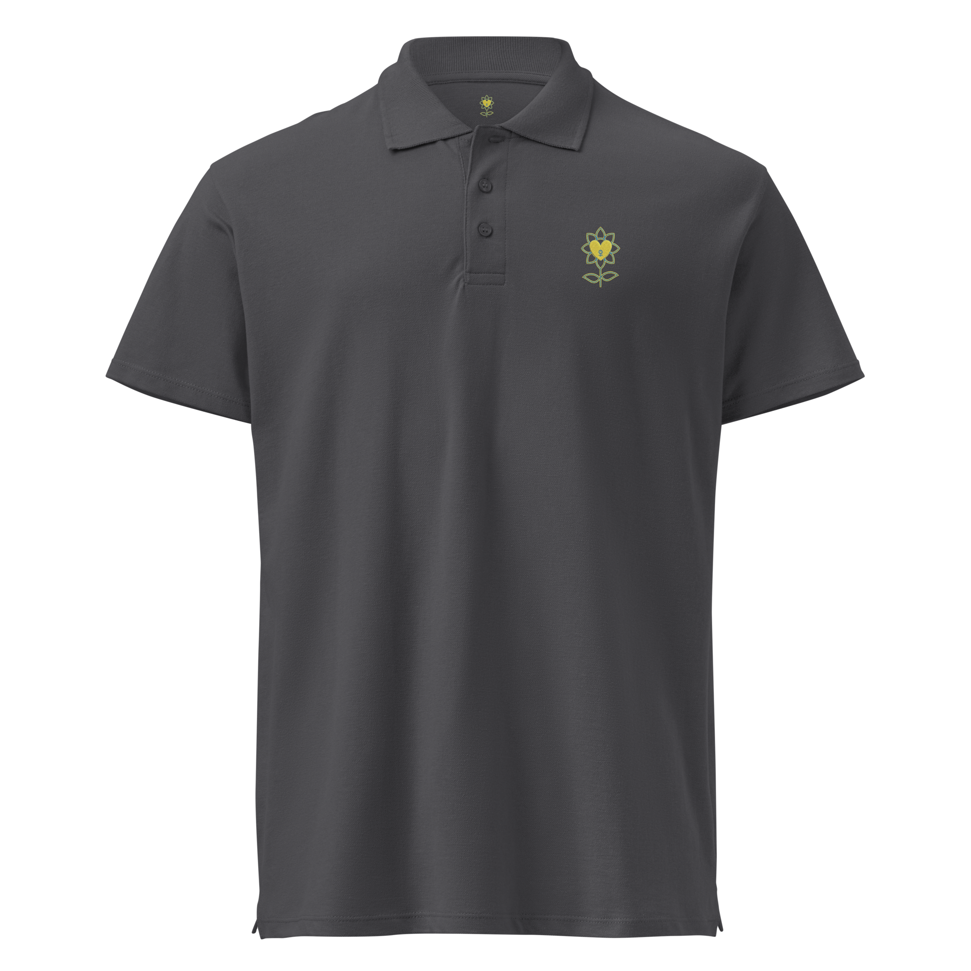MoonFlower Premium pique polo shirt - Alivwood