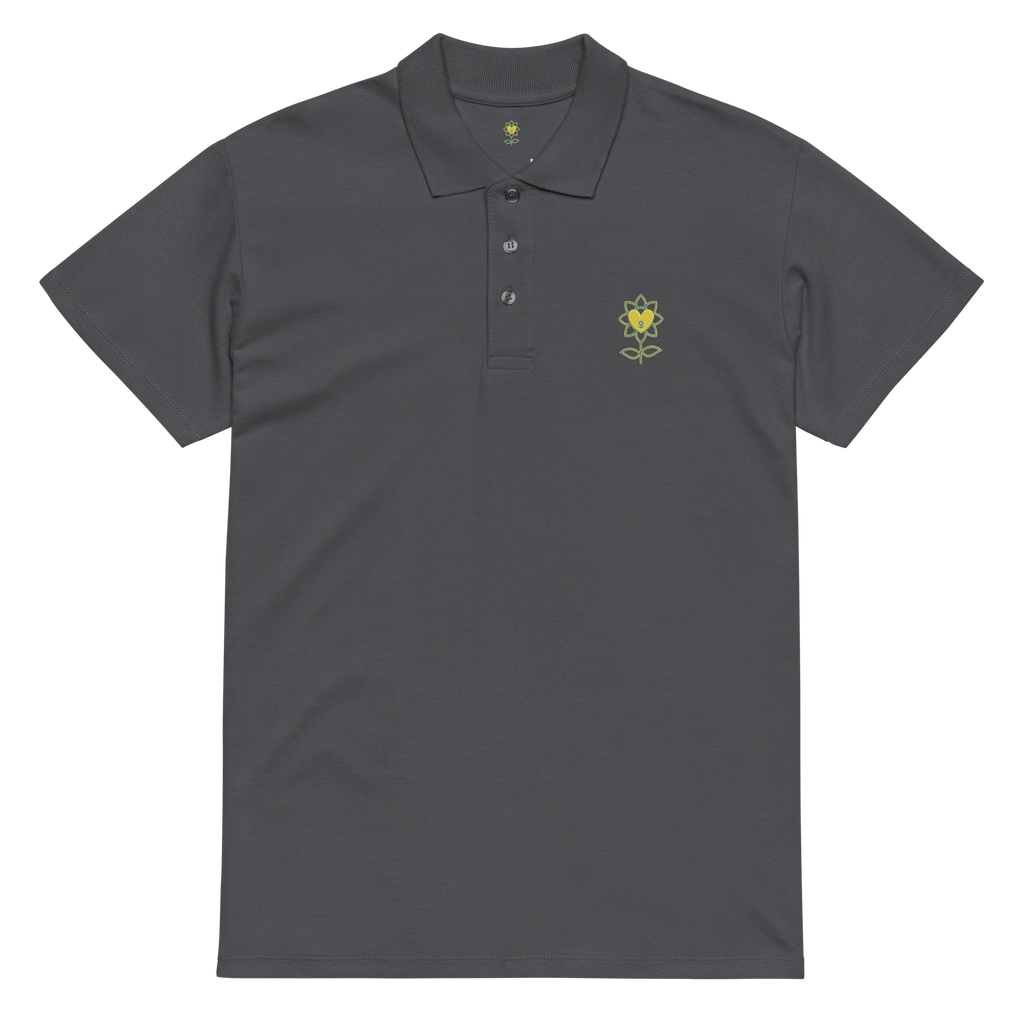 MoonFlower Premium pique polo shirt - Alivwood