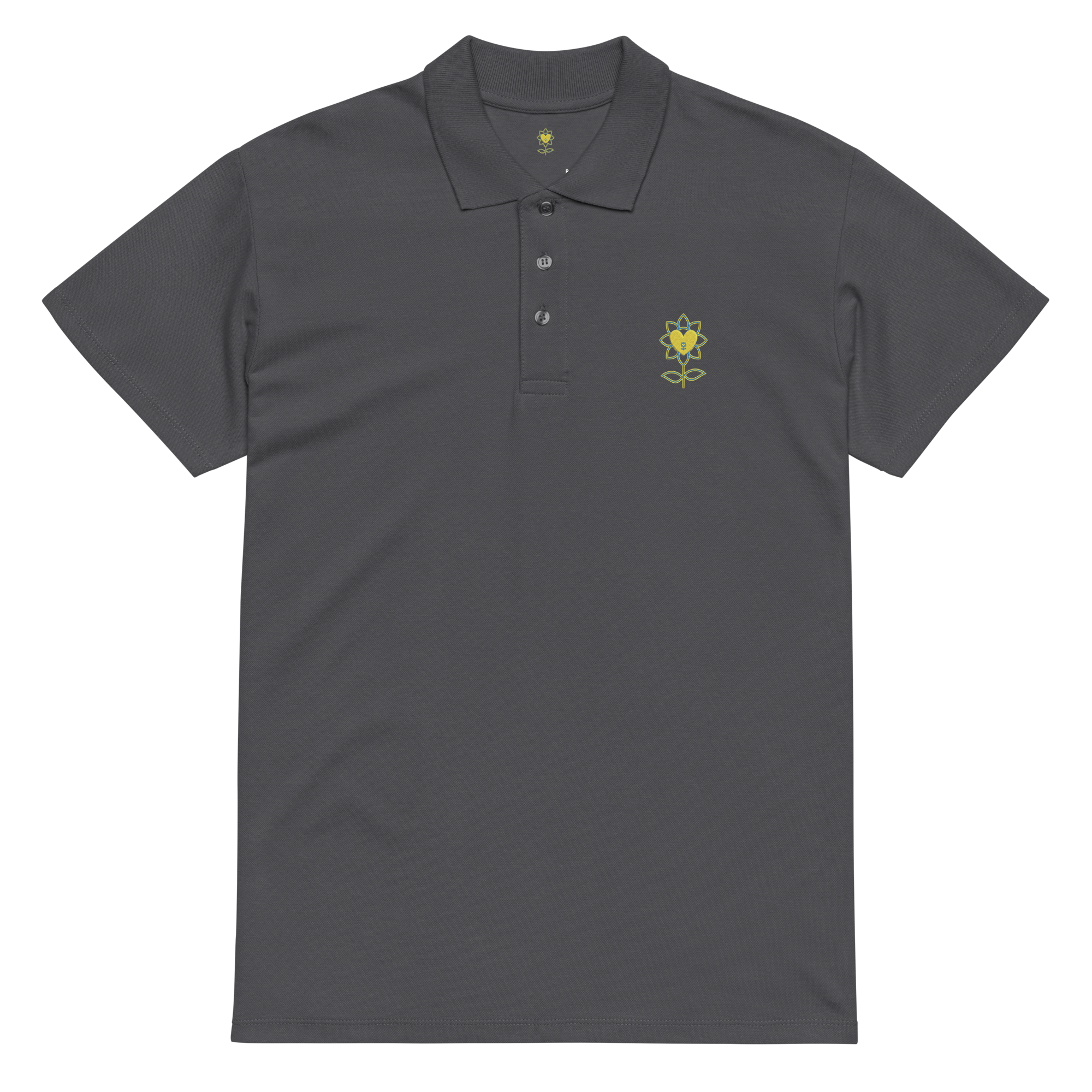 MoonFlower Premium pique polo shirt - Alivwood