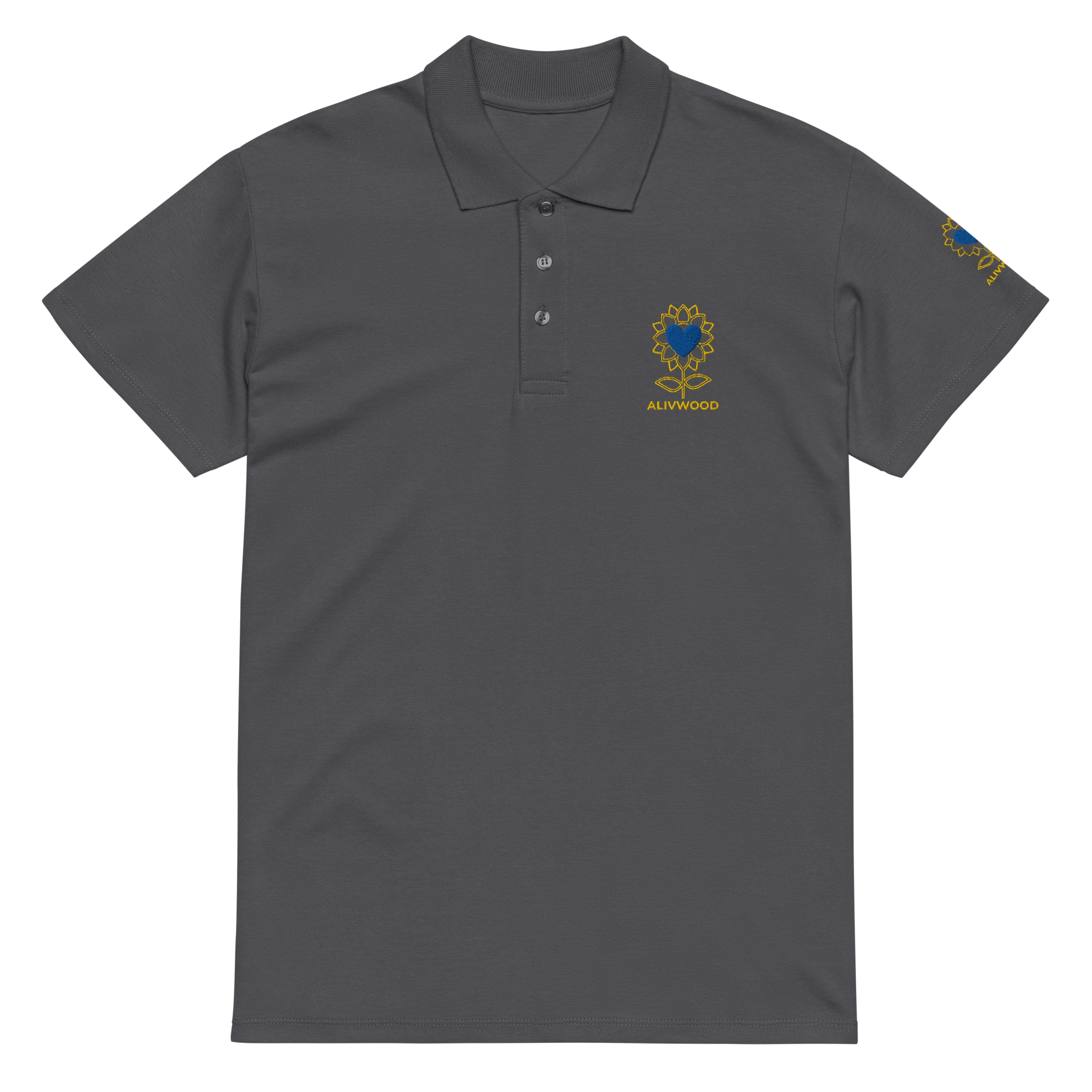 Alivwood Sunflower Polo — Embroidery Edition - Alivwood