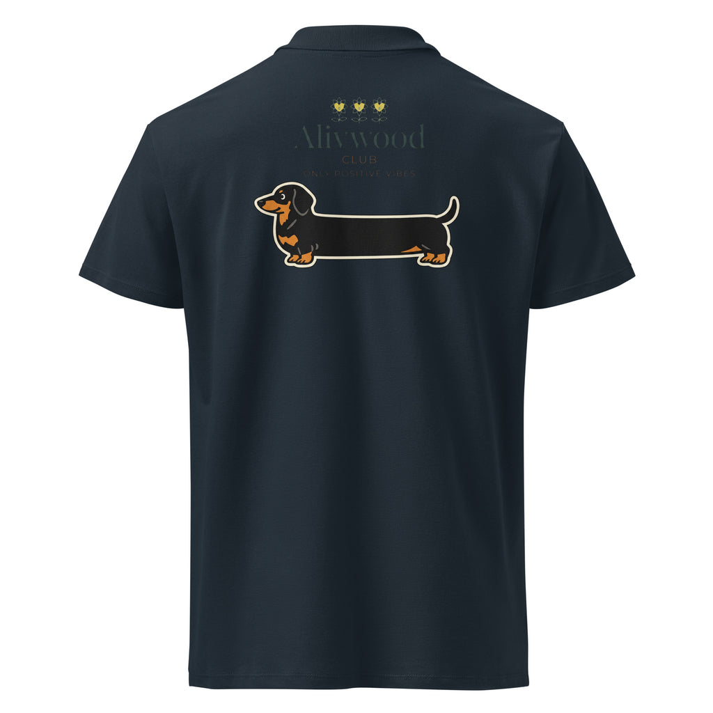 SausageDog Premium pique polo shirt - Alivwood