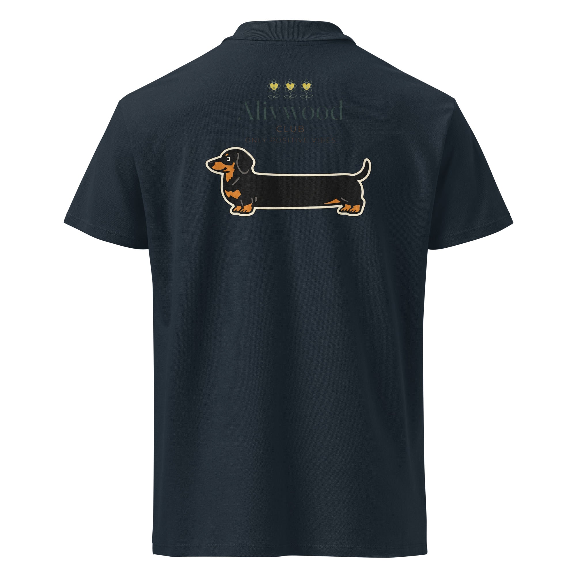 SausageDog Premium pique polo shirt - Alivwood