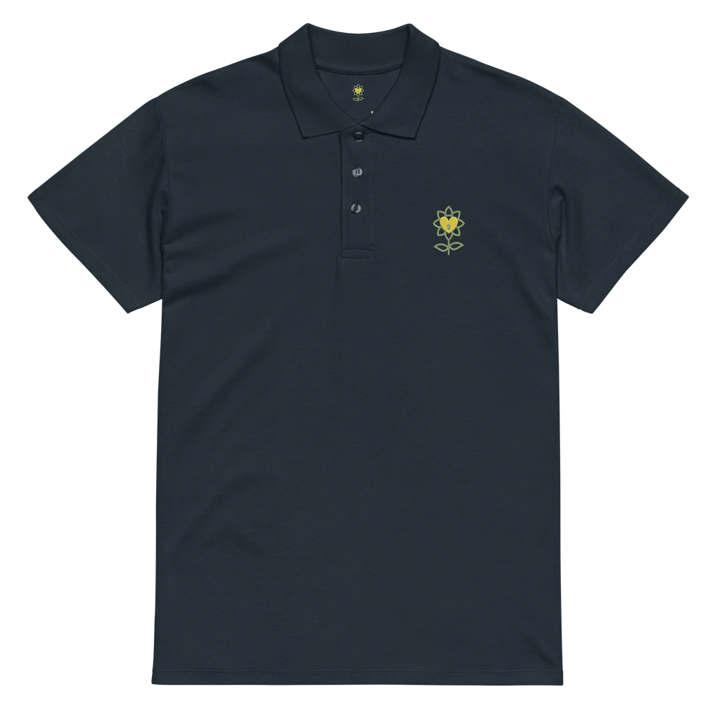 MoonFlower Premium pique polo shirt - Alivwood