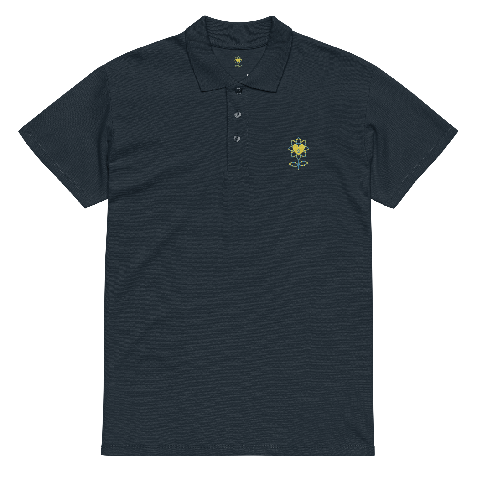 MoonFlower Premium pique polo shirt - Alivwood