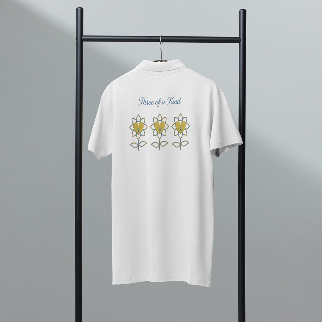FlowersTOC Premium pique polo shirt - Alivwood