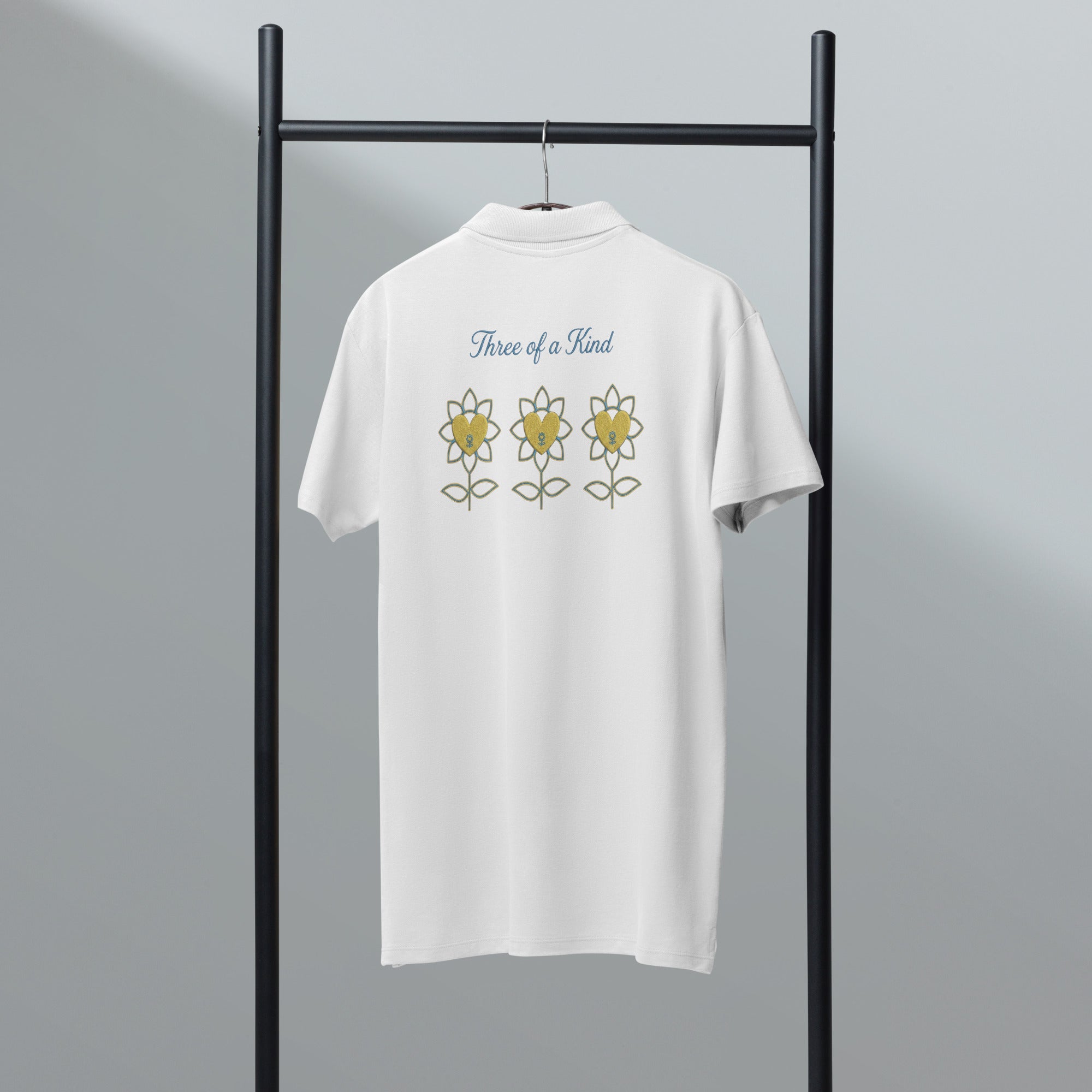 FlowersTOC Premium pique polo shirt - Alivwood