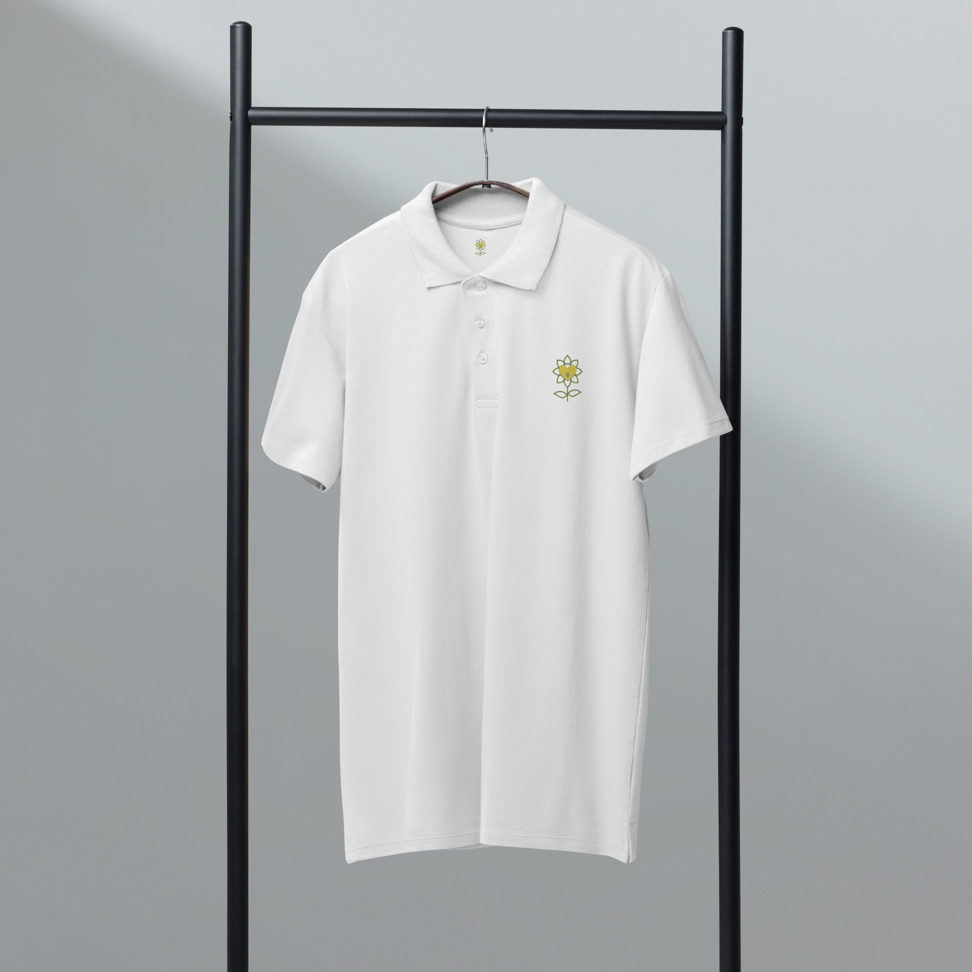 FlowersTOC Premium pique polo shirt - Alivwood