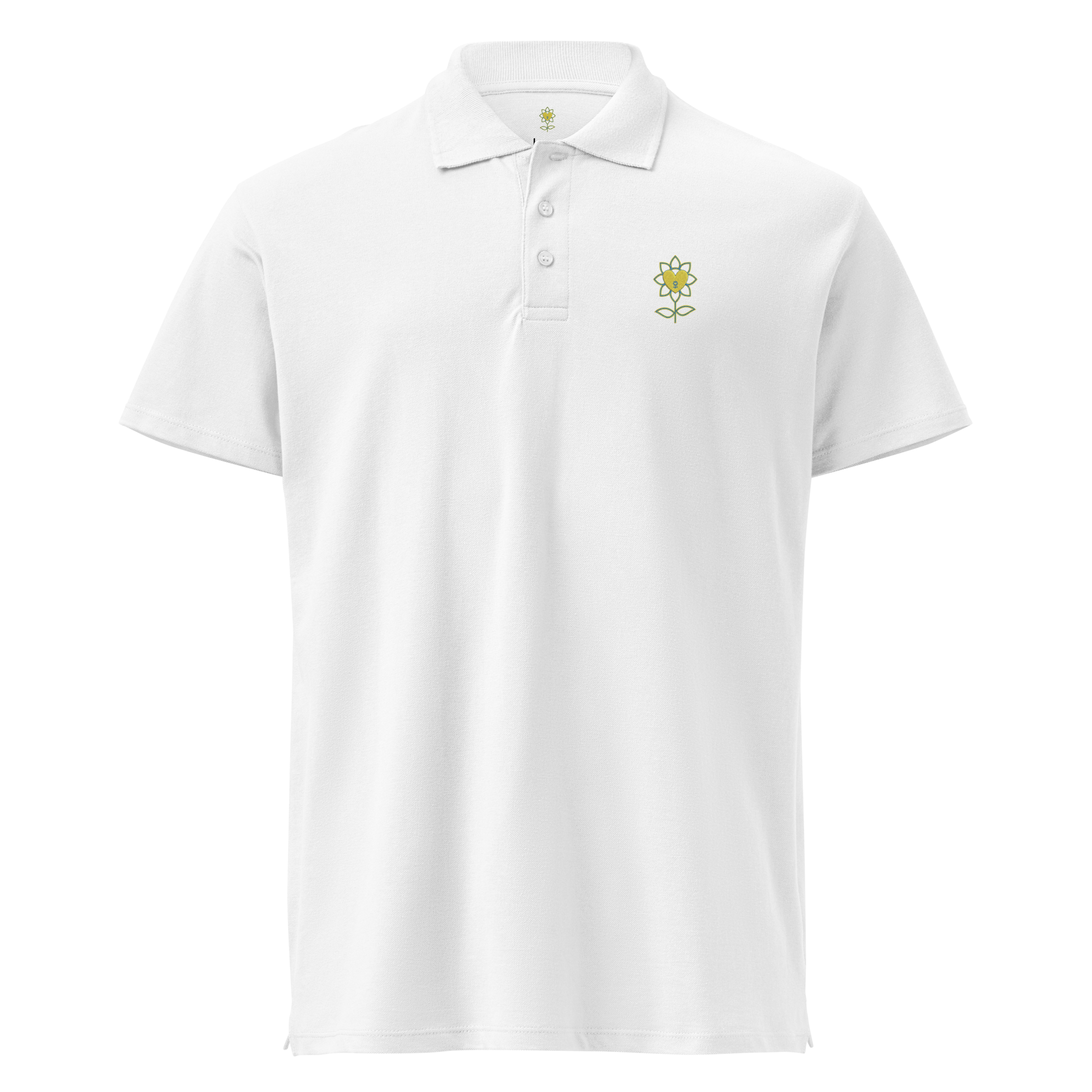 MoonFlower Premium pique polo shirt - Alivwood