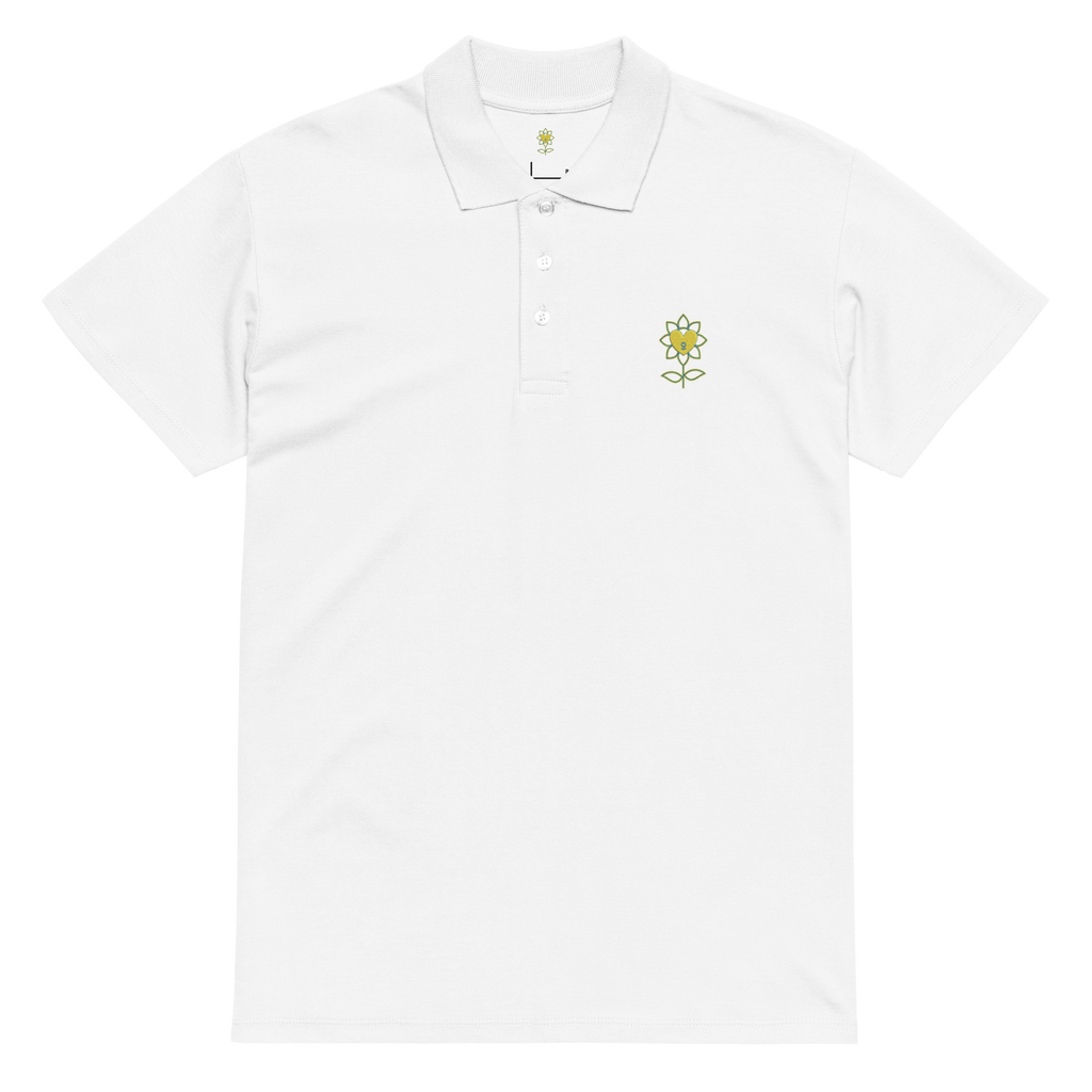 MoonFlower Premium pique polo shirt - Alivwood