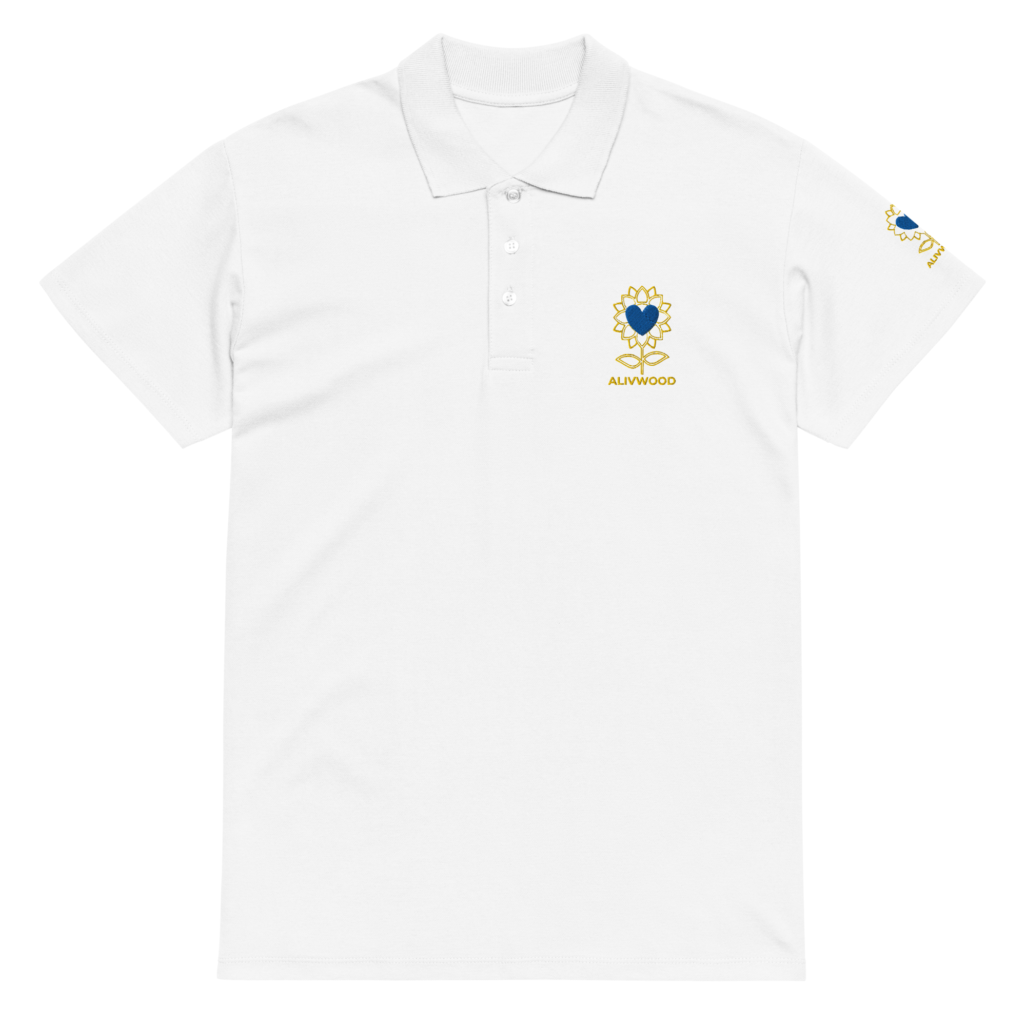 Alivwood Sunflower Polo — Embroidery Edition - Alivwood