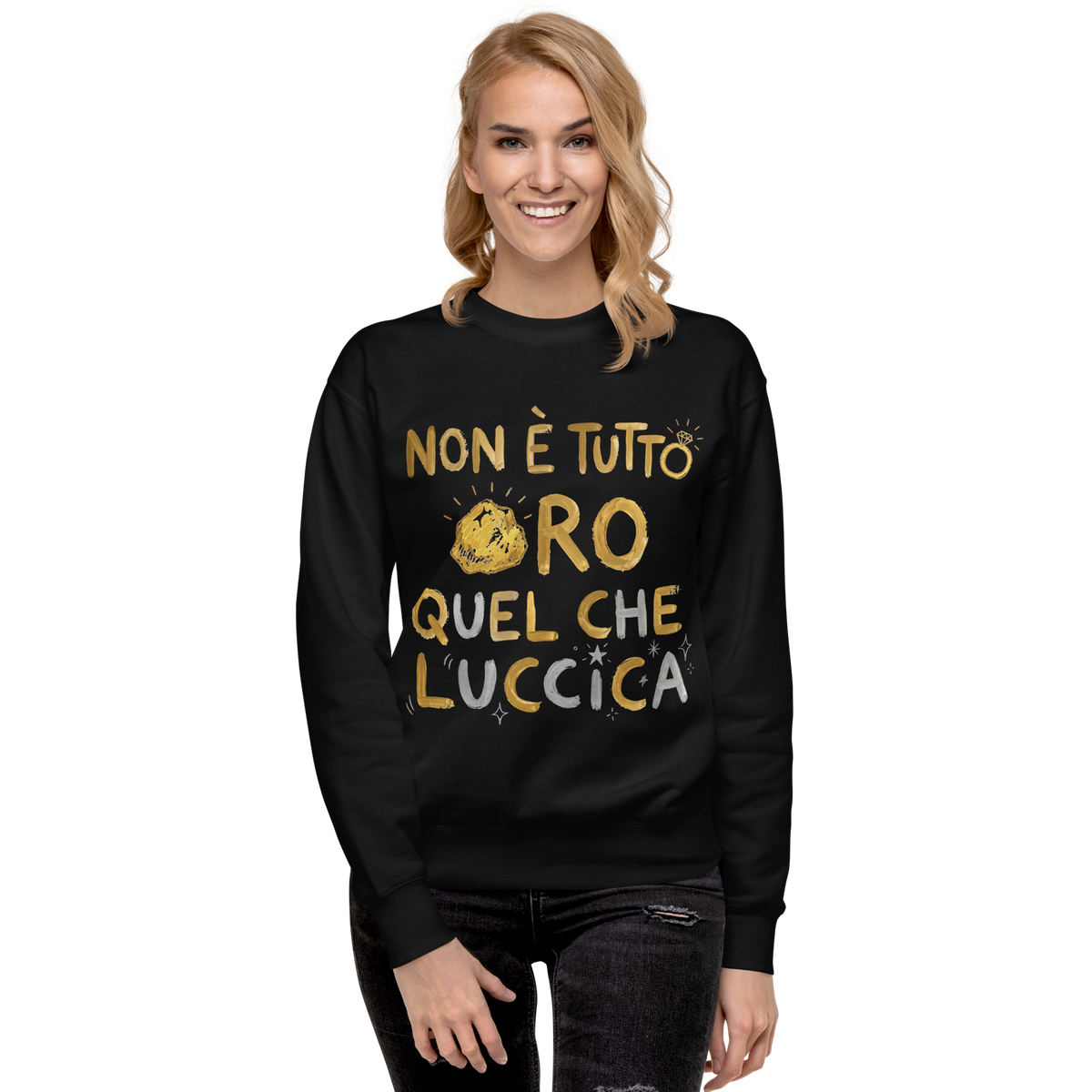 Non è tutto ORO Unisex Premium Sweatshirt - Alivwood