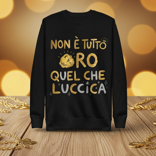 Non è tutto ORO Unisex Premium Sweatshirt - Alivwood