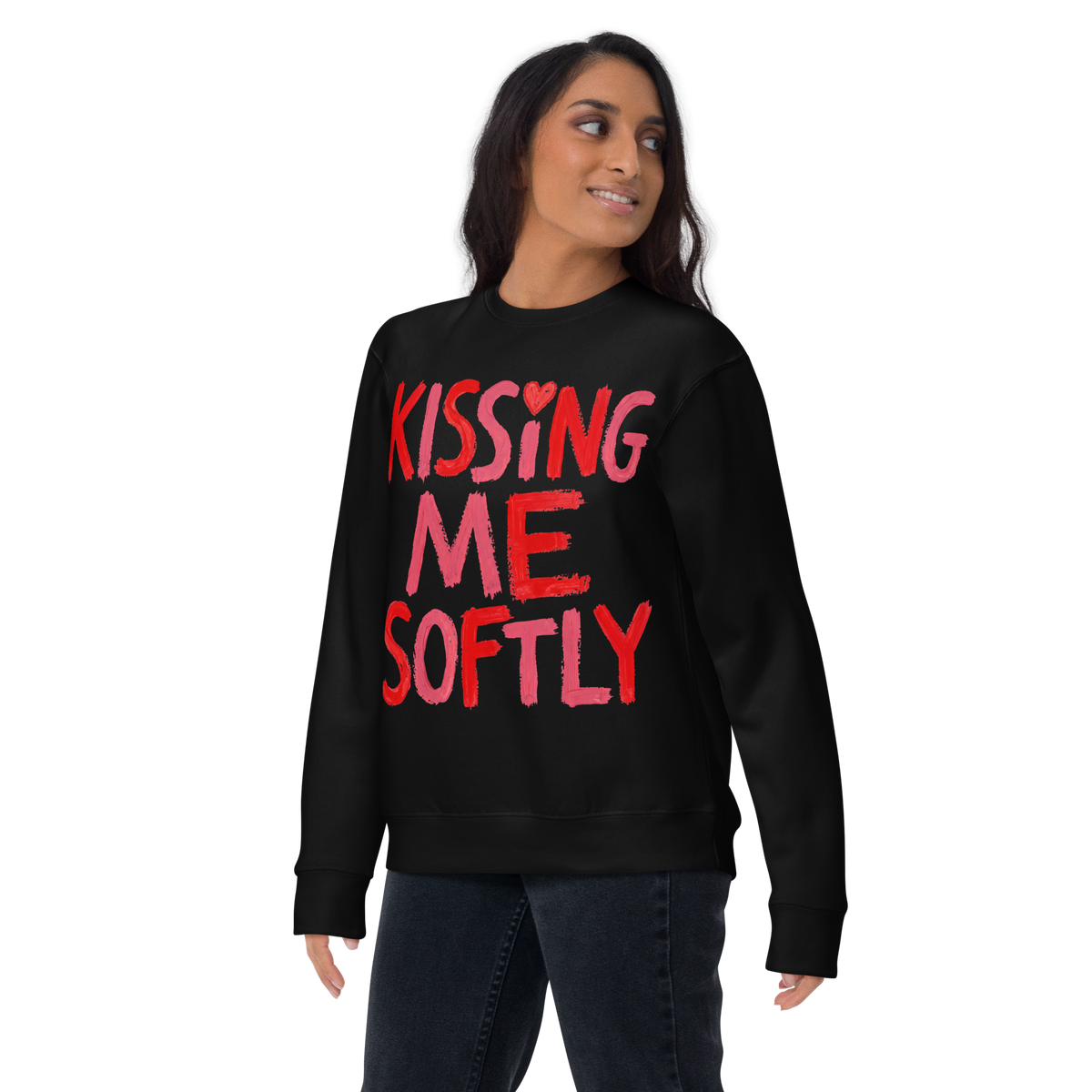Kissing me Softly Unisex Premium Sweatshirt - Alivwood