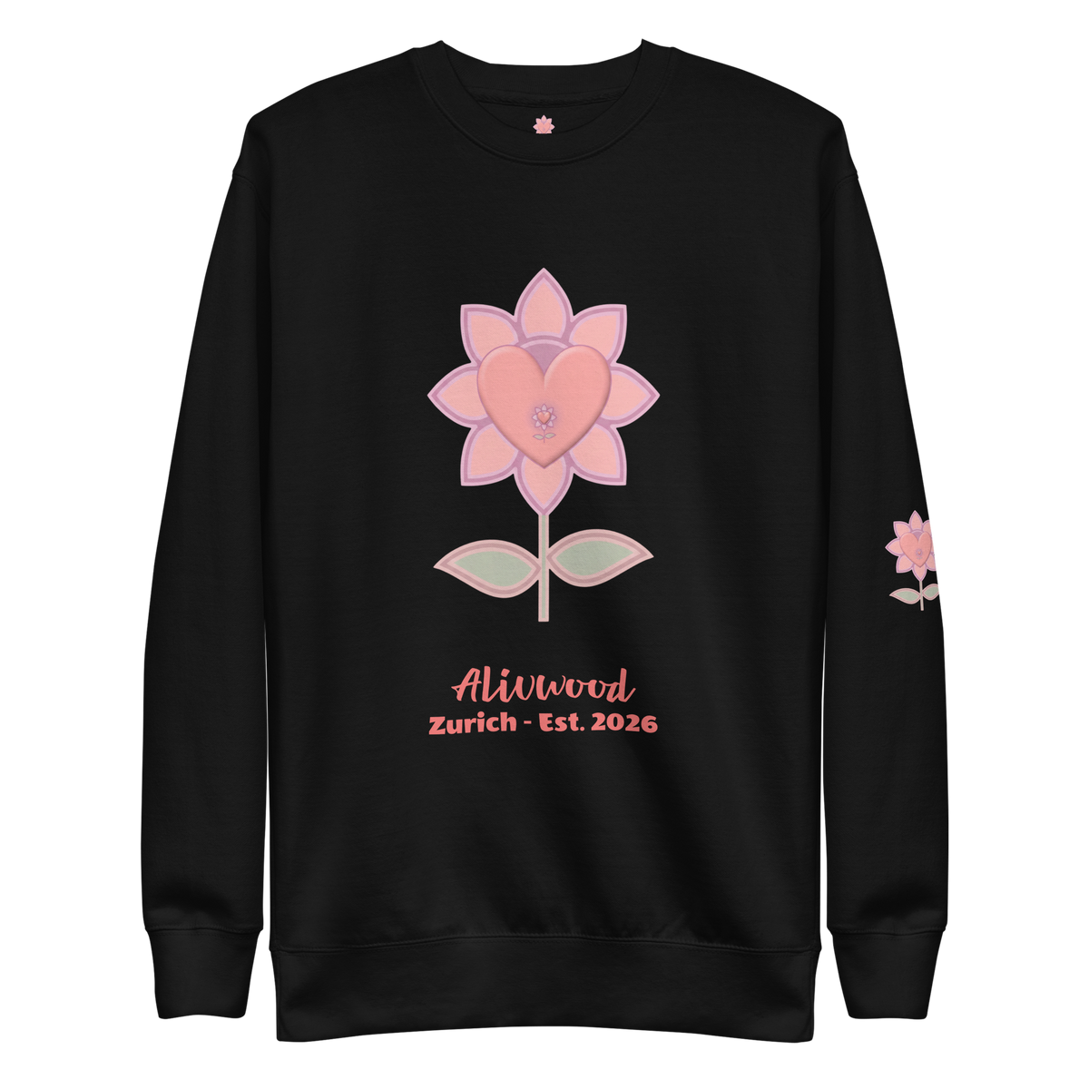 Alivwood Pink Unisex Premium Sweatshirt - Alivwood