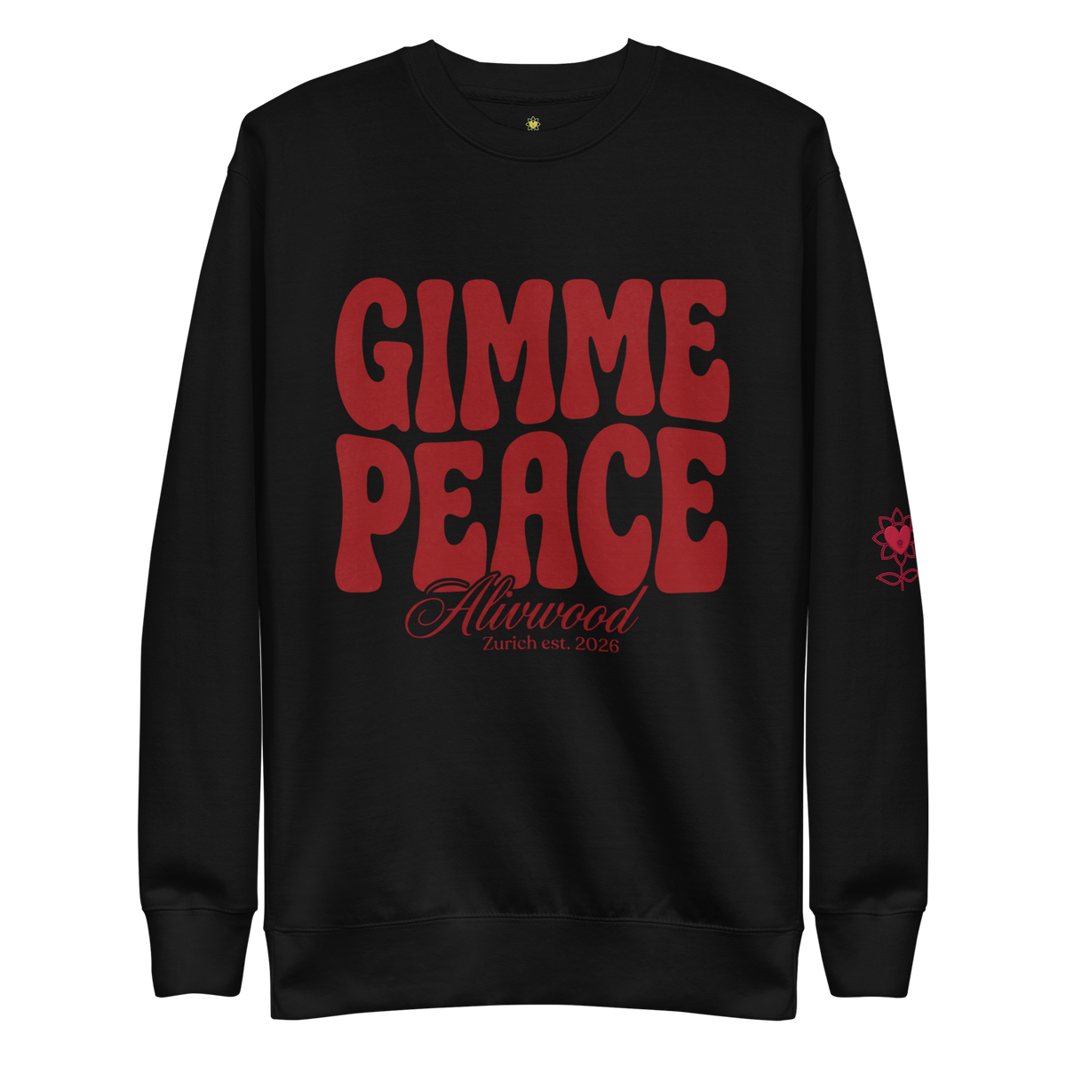 Gimme Peace Unisex Premium Sweatshirt - Alivwood