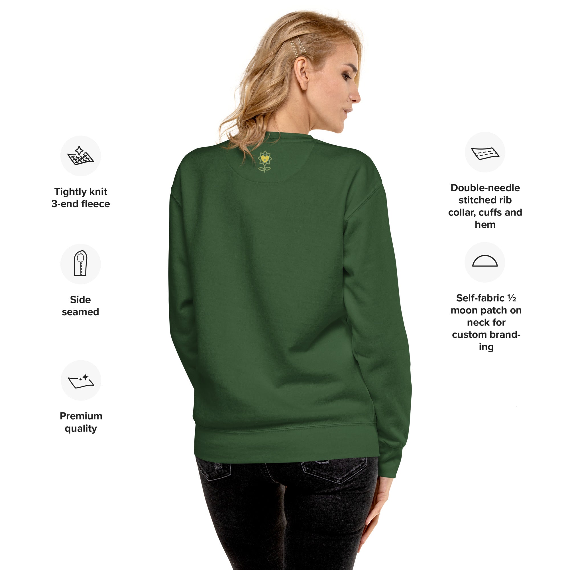 FlowerWithKids Unisex Premium Sweatshirt UA - Alivwood