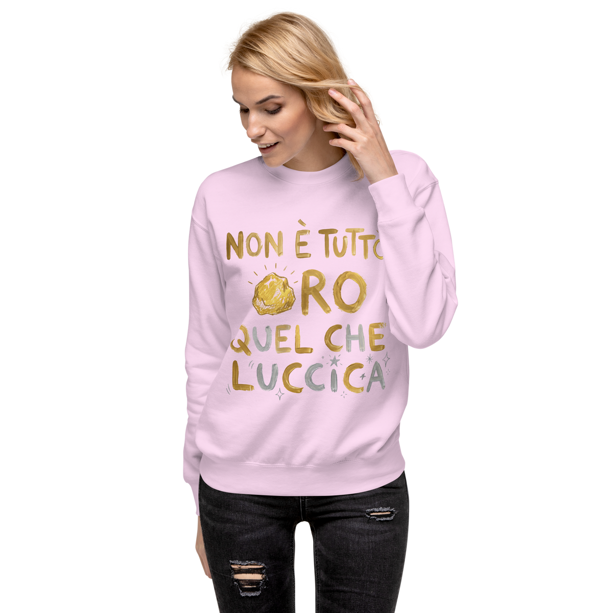Non è tutto ORO Unisex Premium Sweatshirt - Alivwood
