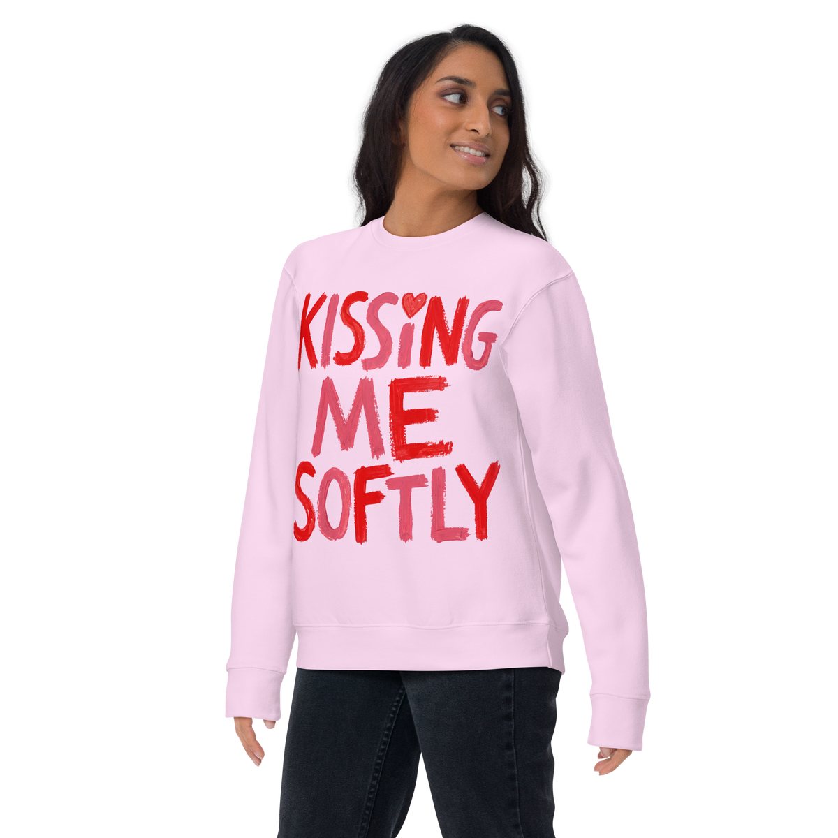 Kissing me Softly Unisex Premium Sweatshirt - Alivwood