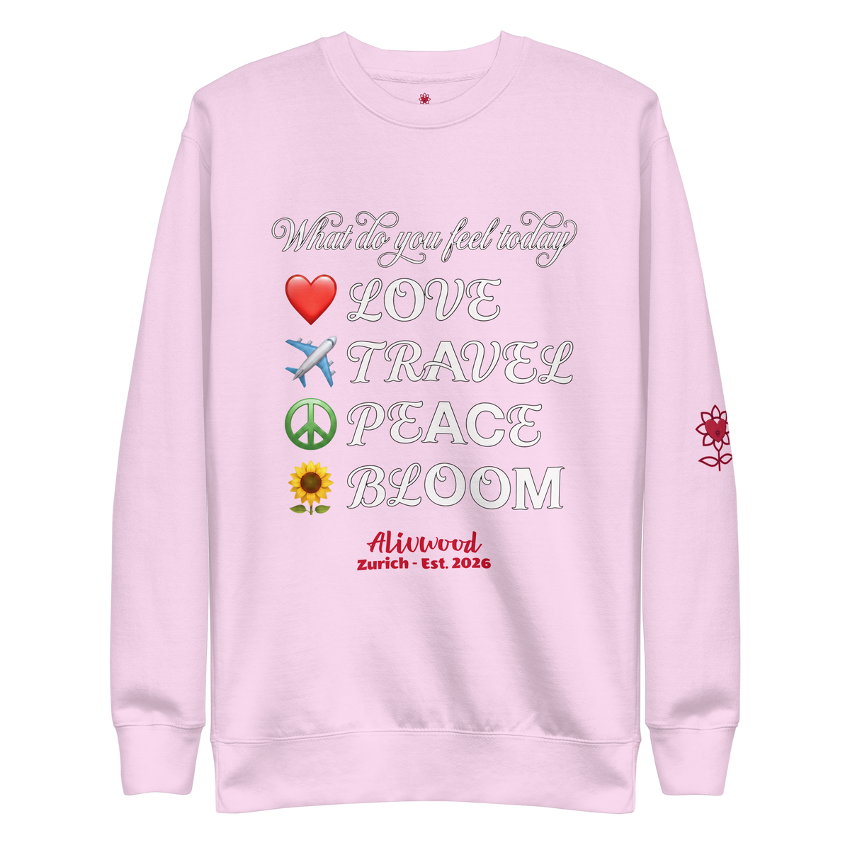 What do you feel today Unisex Premium Sweatshirt - Alivwood