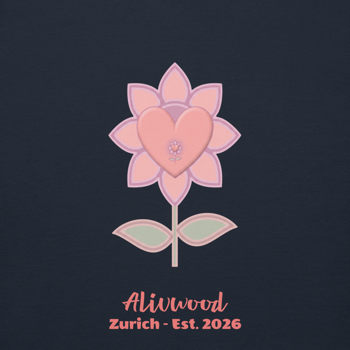 Alivwood Pink Unisex Premium Sweatshirt - Alivwood