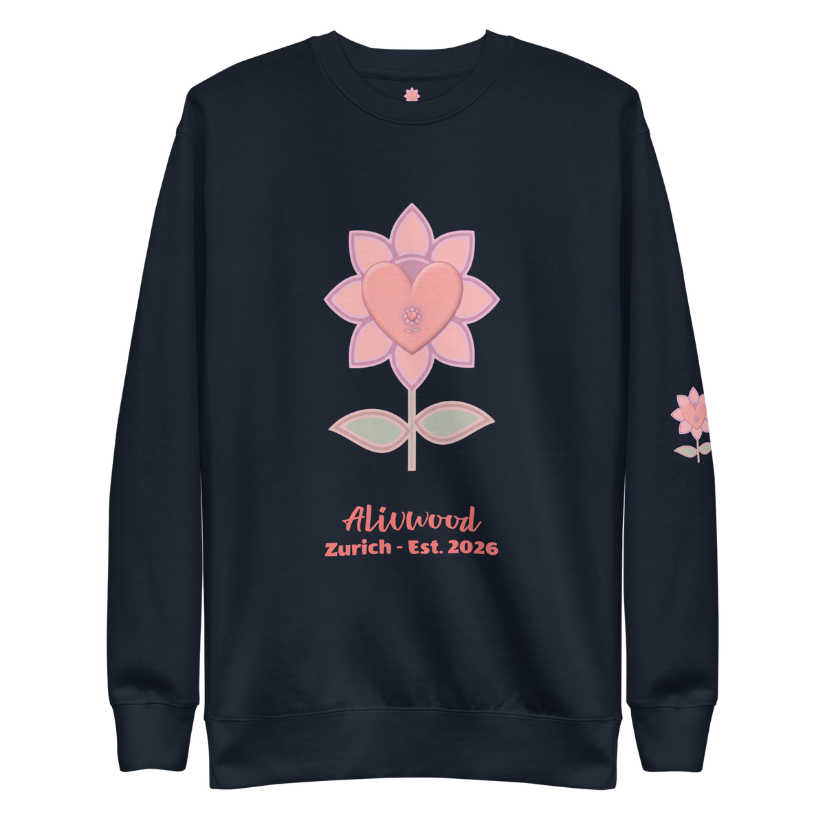 Alivwood Pink Unisex Premium Sweatshirt - Alivwood