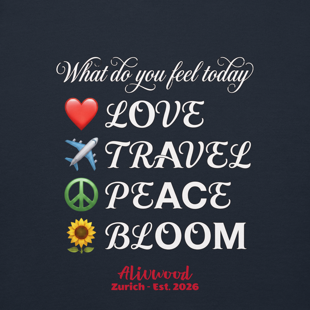 What do you feel today Unisex Premium Sweatshirt - Alivwood