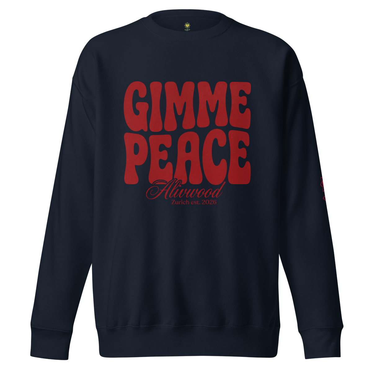 Gimme Peace Unisex Premium Sweatshirt - Alivwood