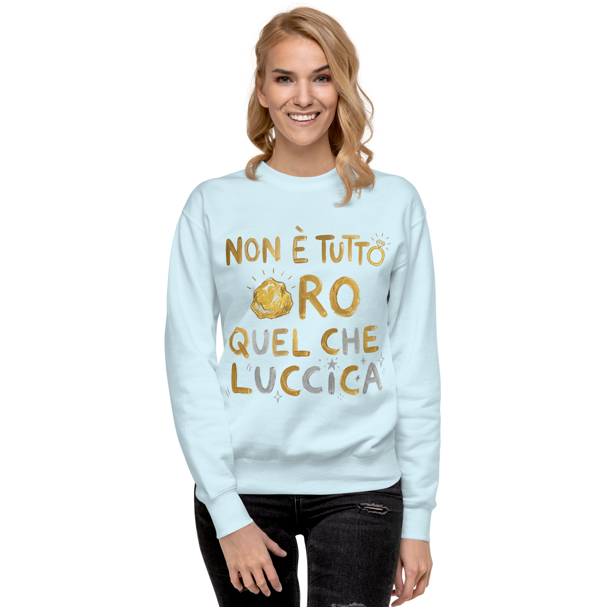 Non è tutto ORO Unisex Premium Sweatshirt - Alivwood