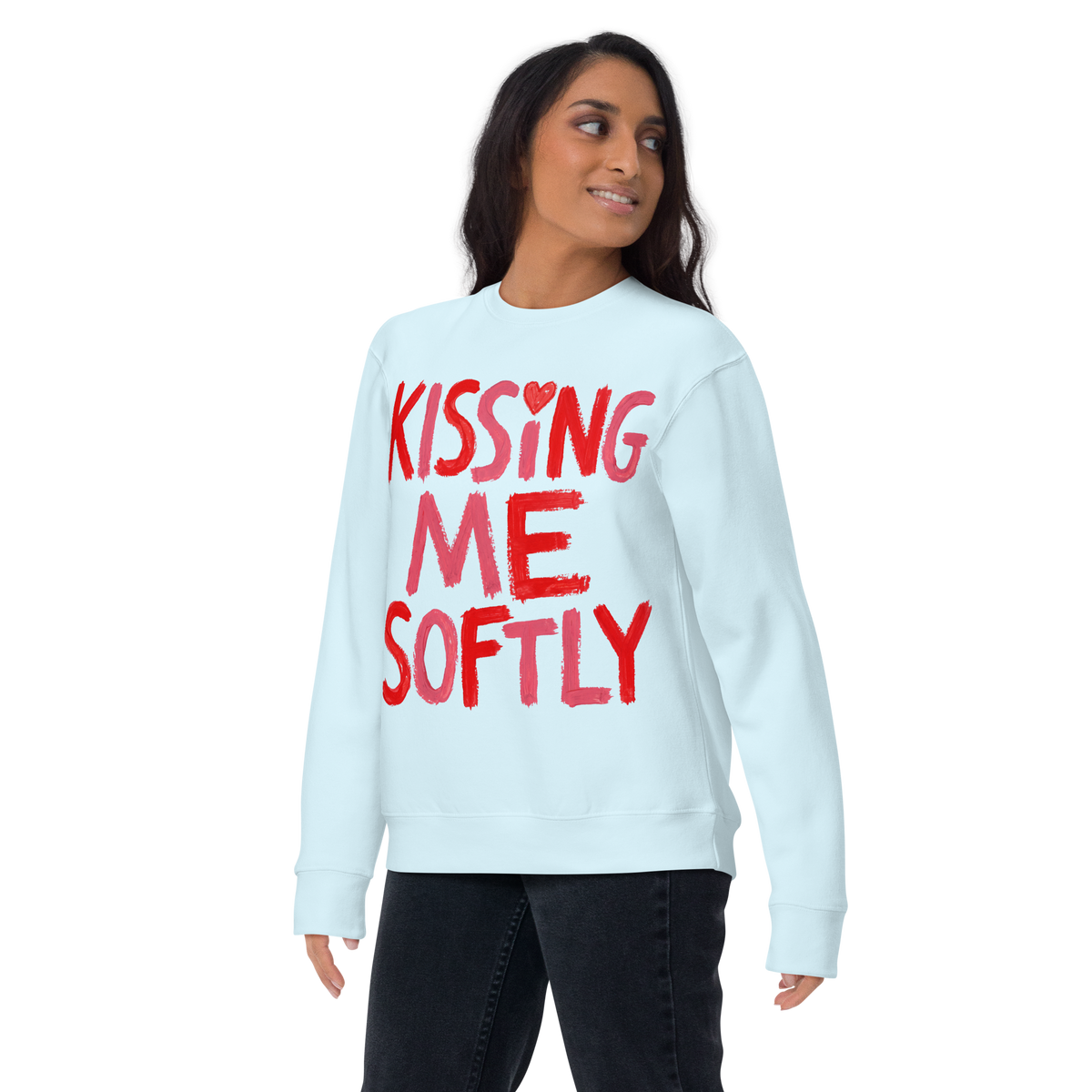 Kissing me Softly Unisex Premium Sweatshirt - Alivwood