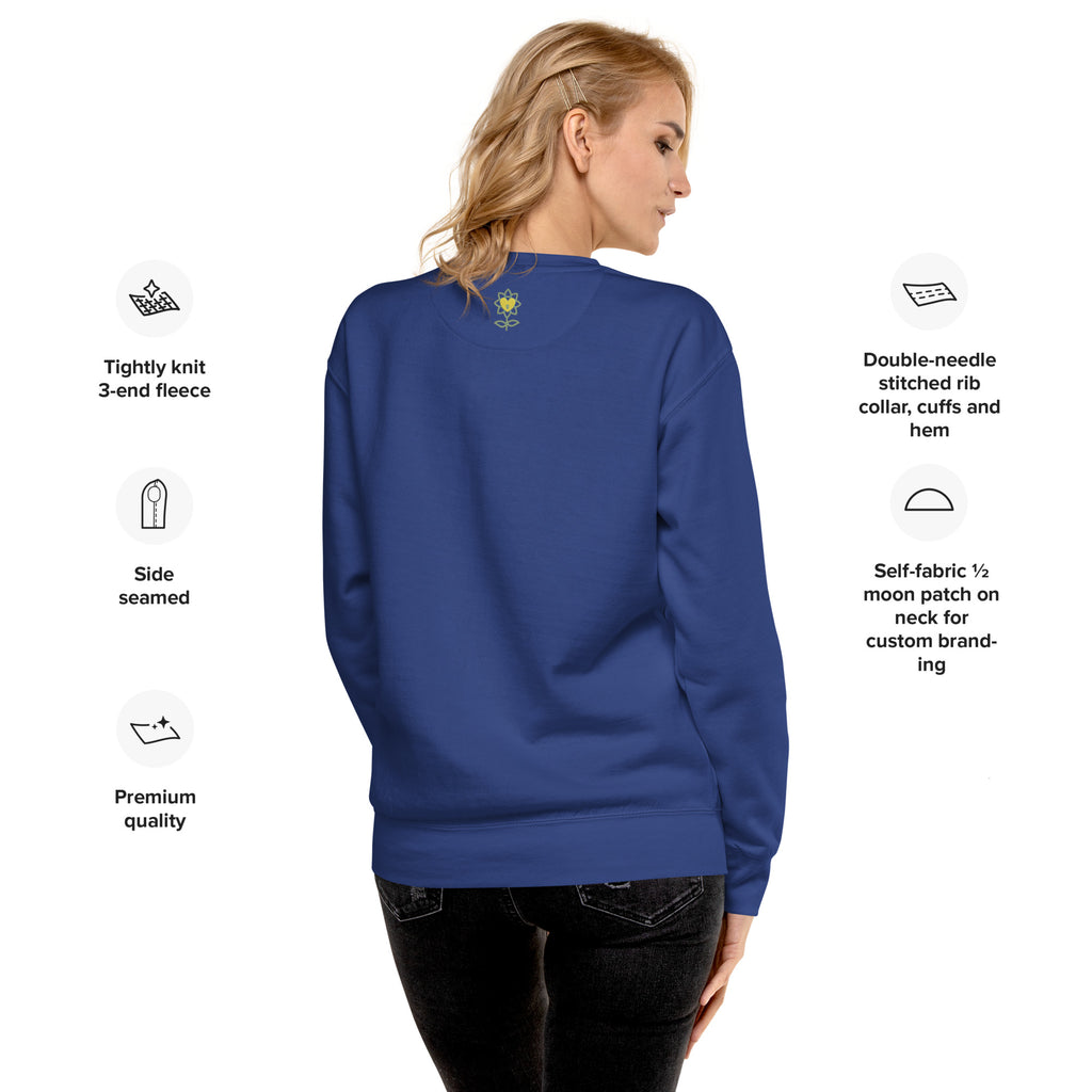FlowerWithKids Unisex Premium Sweatshirt UA - Alivwood