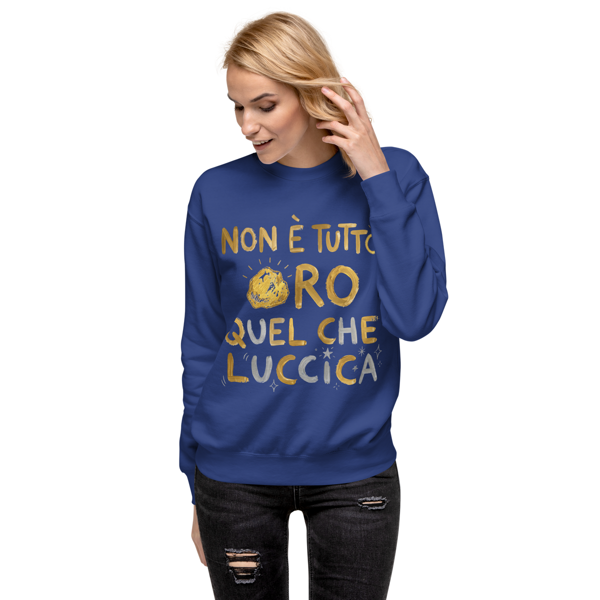 Non è tutto ORO Unisex Premium Sweatshirt - Alivwood