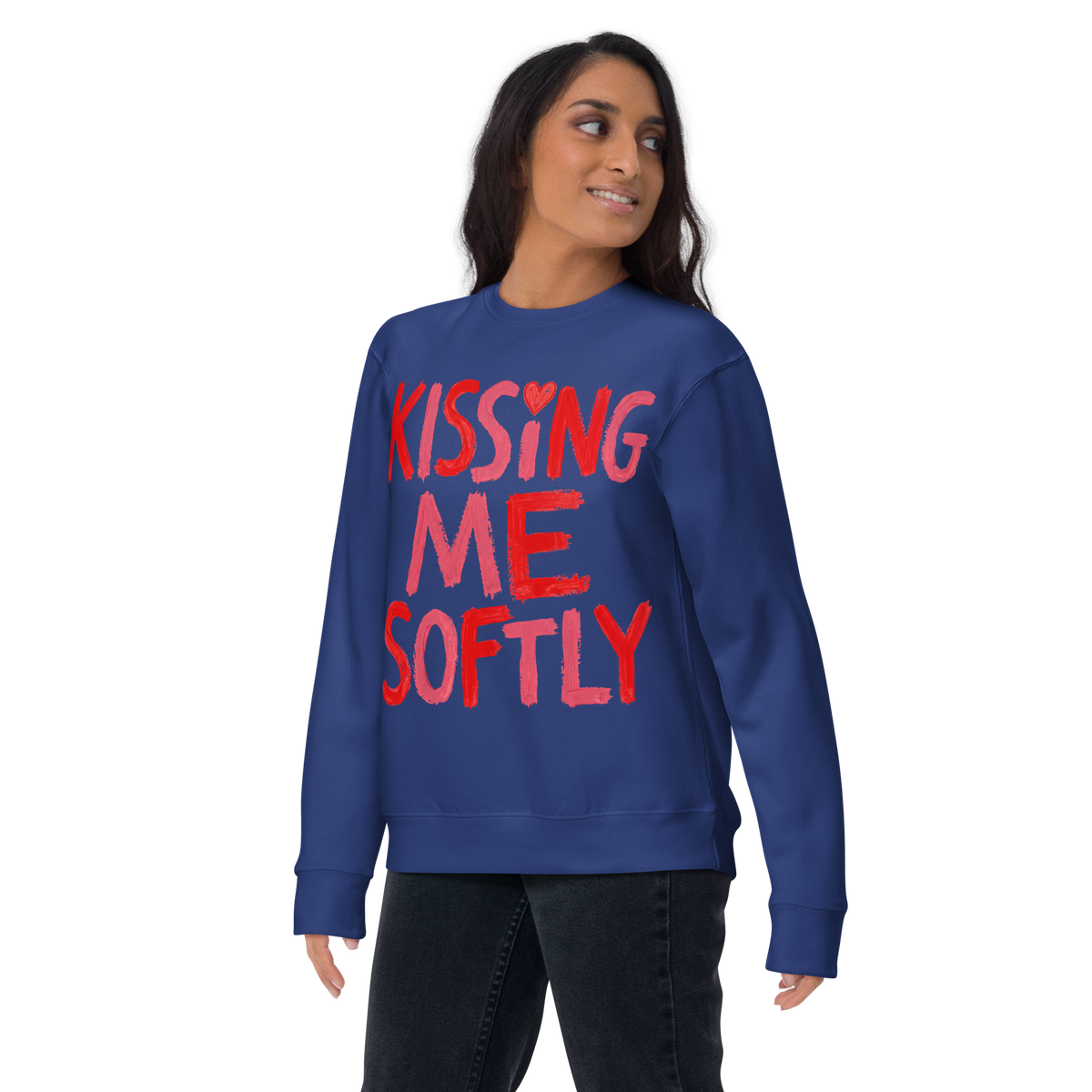 Kissing me Softly Unisex Premium Sweatshirt - Alivwood