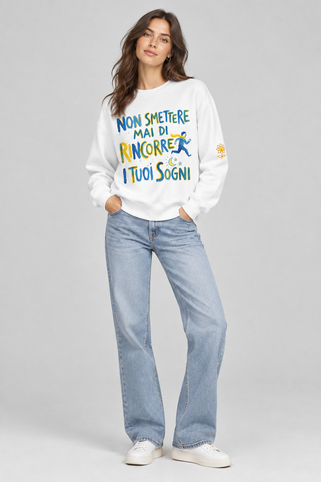 Non Smettere Mai Unisex Premium Sweatshirt - Alivwood